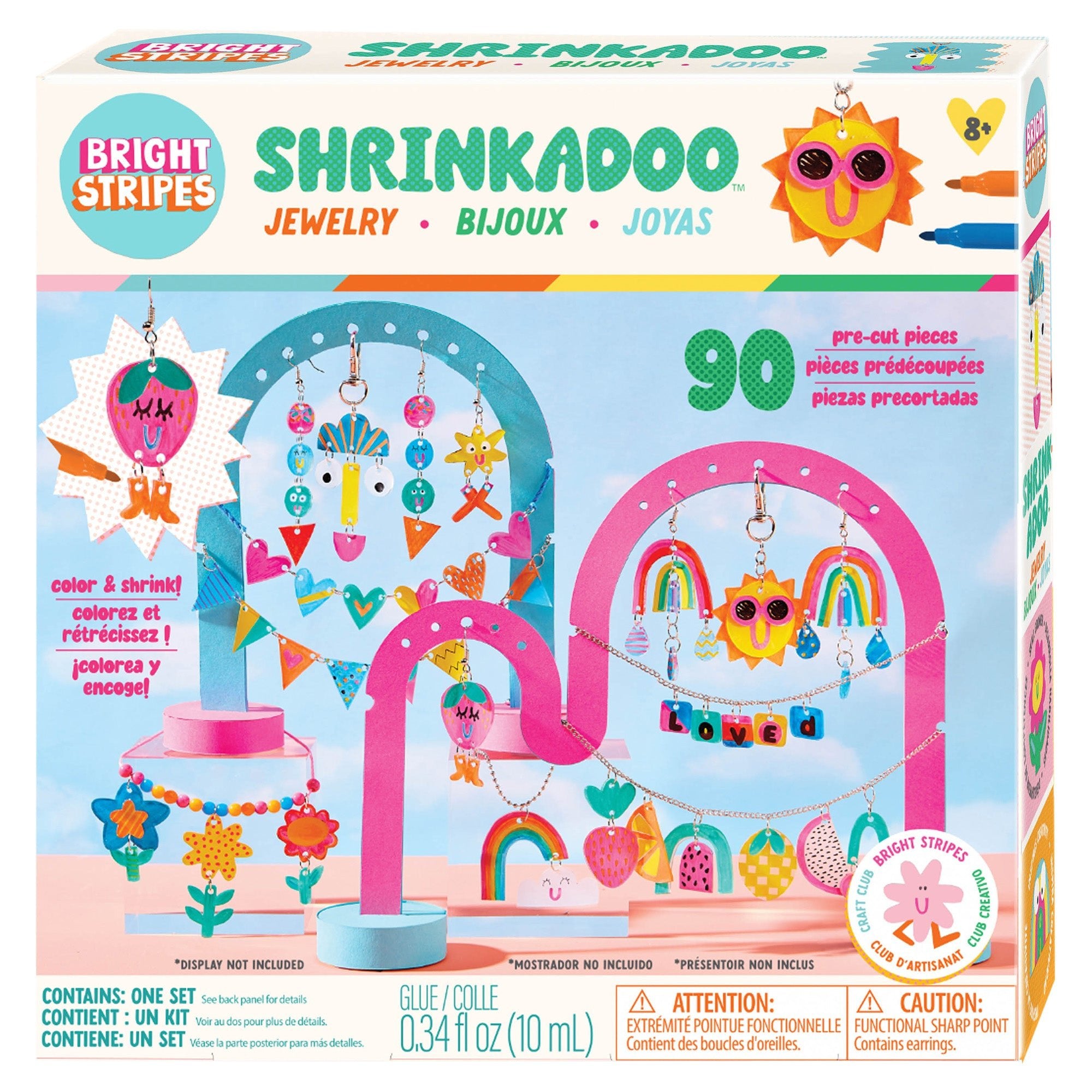 Bright Stripes Shrink Plastic Jewelry - Mastermind Toys___245750