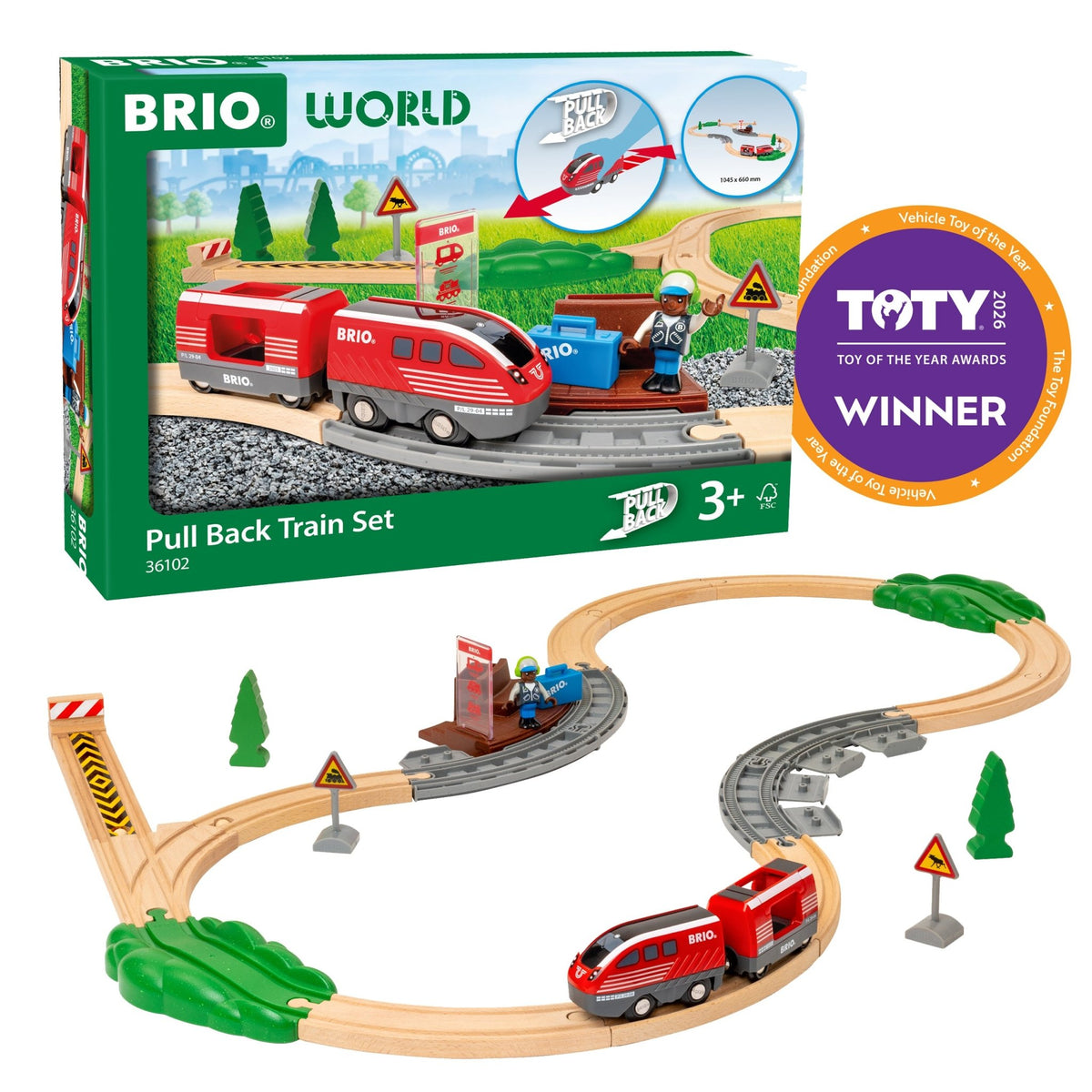 Brio Pull Back Train Set - Mastermind Toys___256343