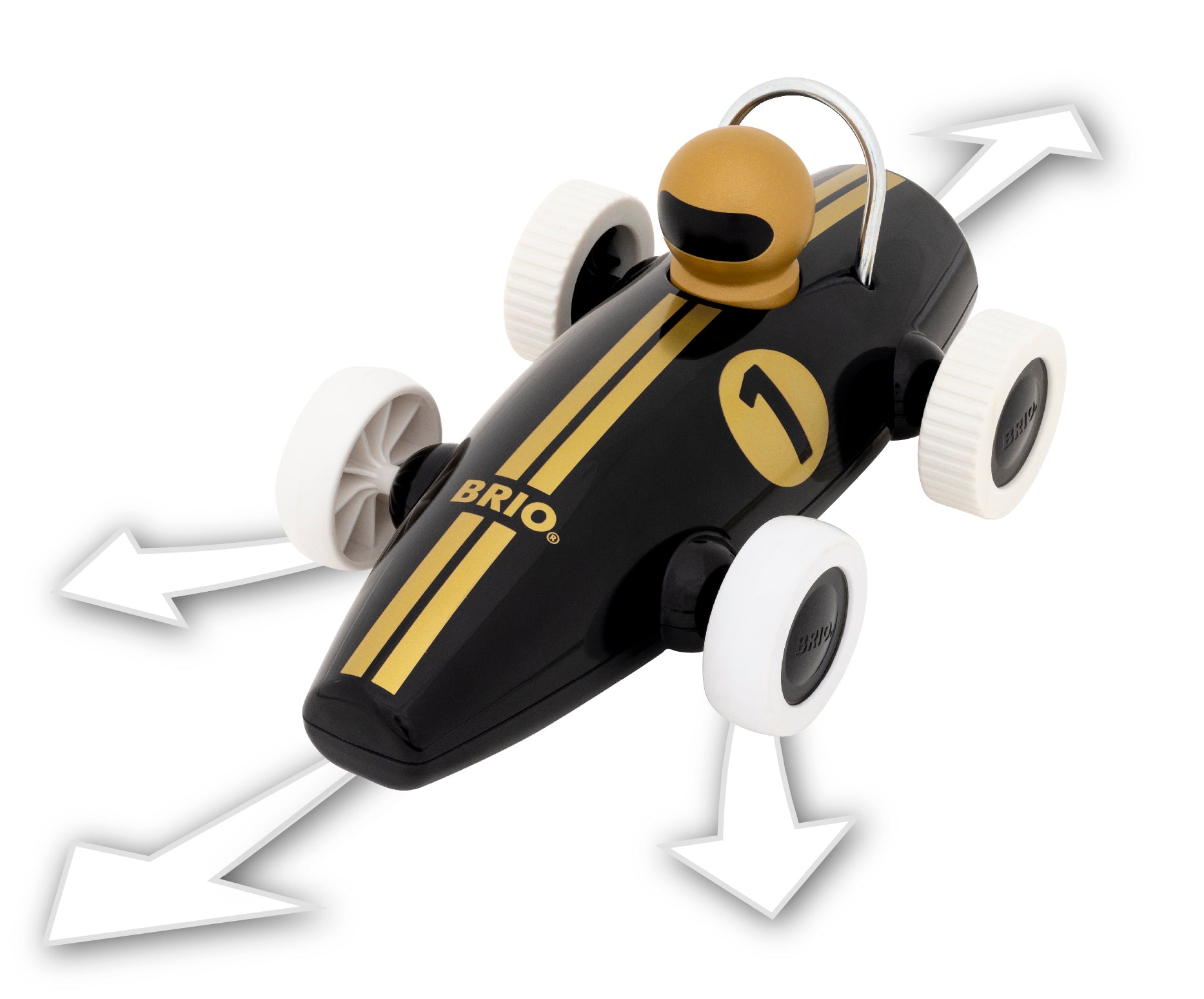 Brio R/C Race Car Black/Gold - Mastermind Toys___247661