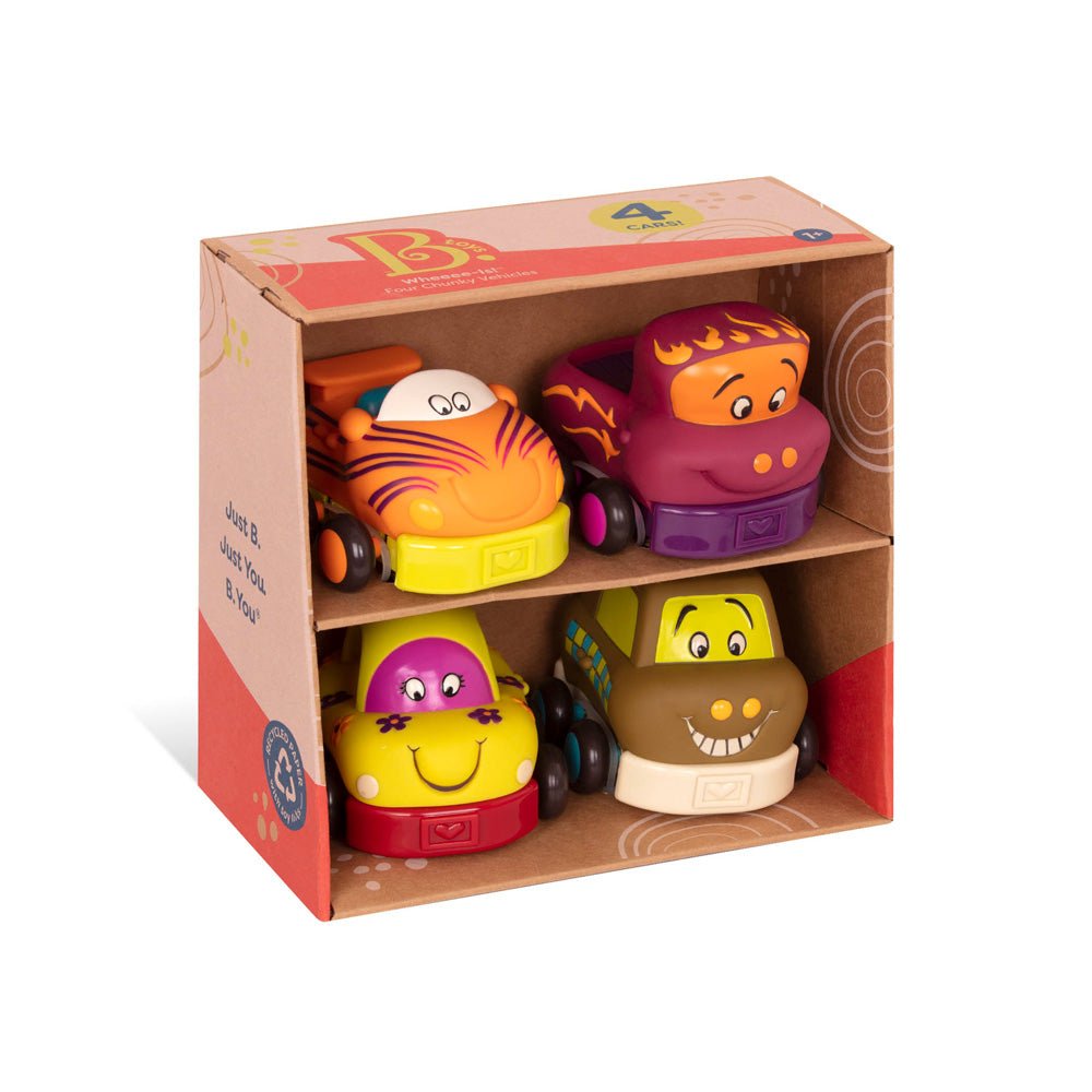 B.Toys Wheeee - Ls, Pull - Back Cars - Mastermind Toys___235701