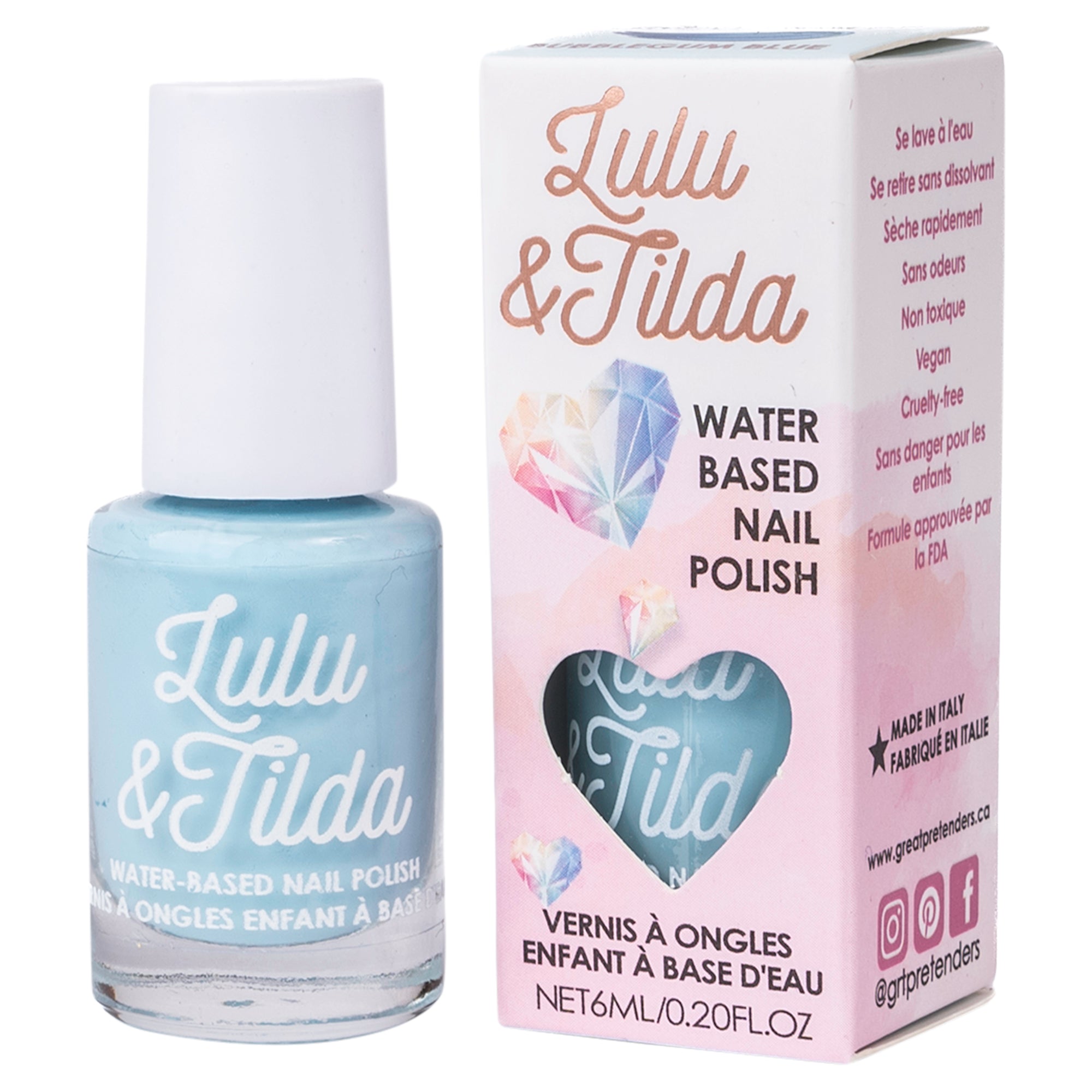 Bubblegum Blue Washable Nail Polish (6 ml) - Mastermind Toys___245581