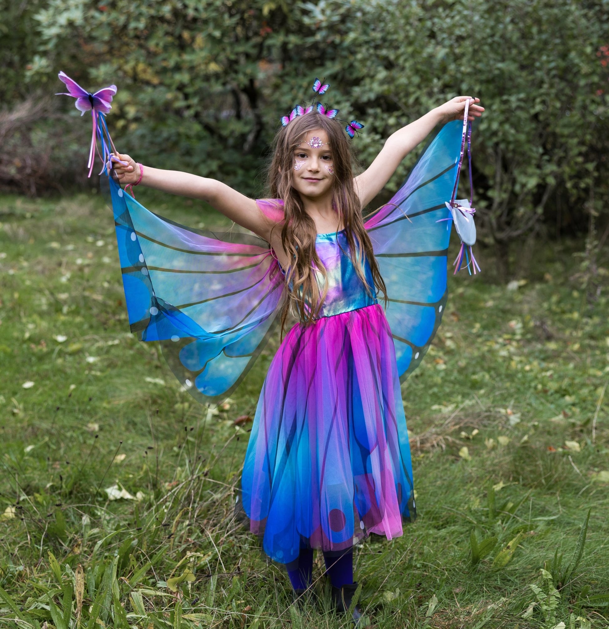 Butterfly Twirl Dress w/ Wings & Headband Size 3 - 4 - Mastermind Toys___245093