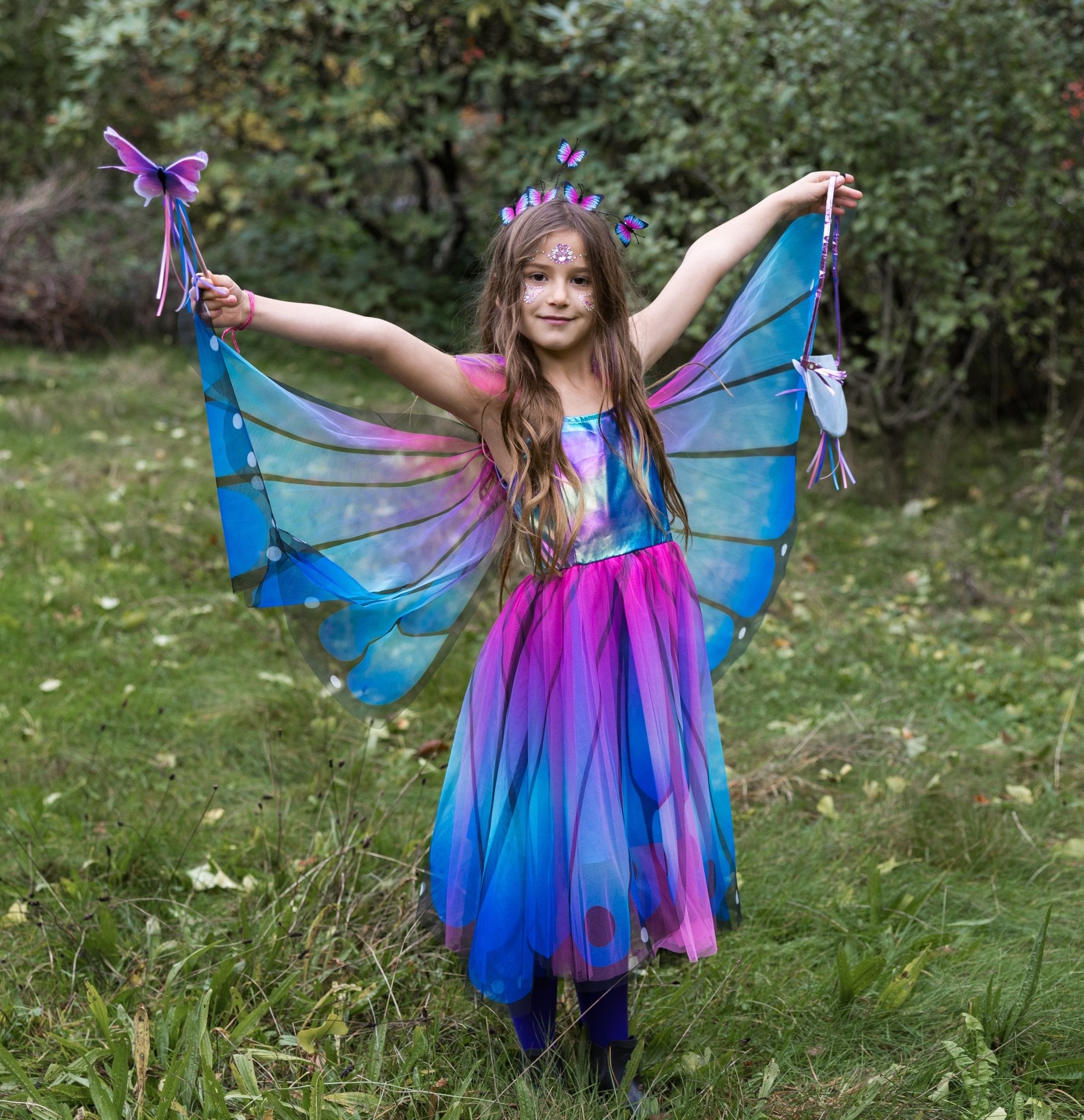 Butterfly Twirl Dress w/ Wings & Headband Size 3 - 4 - Mastermind Toys___245093