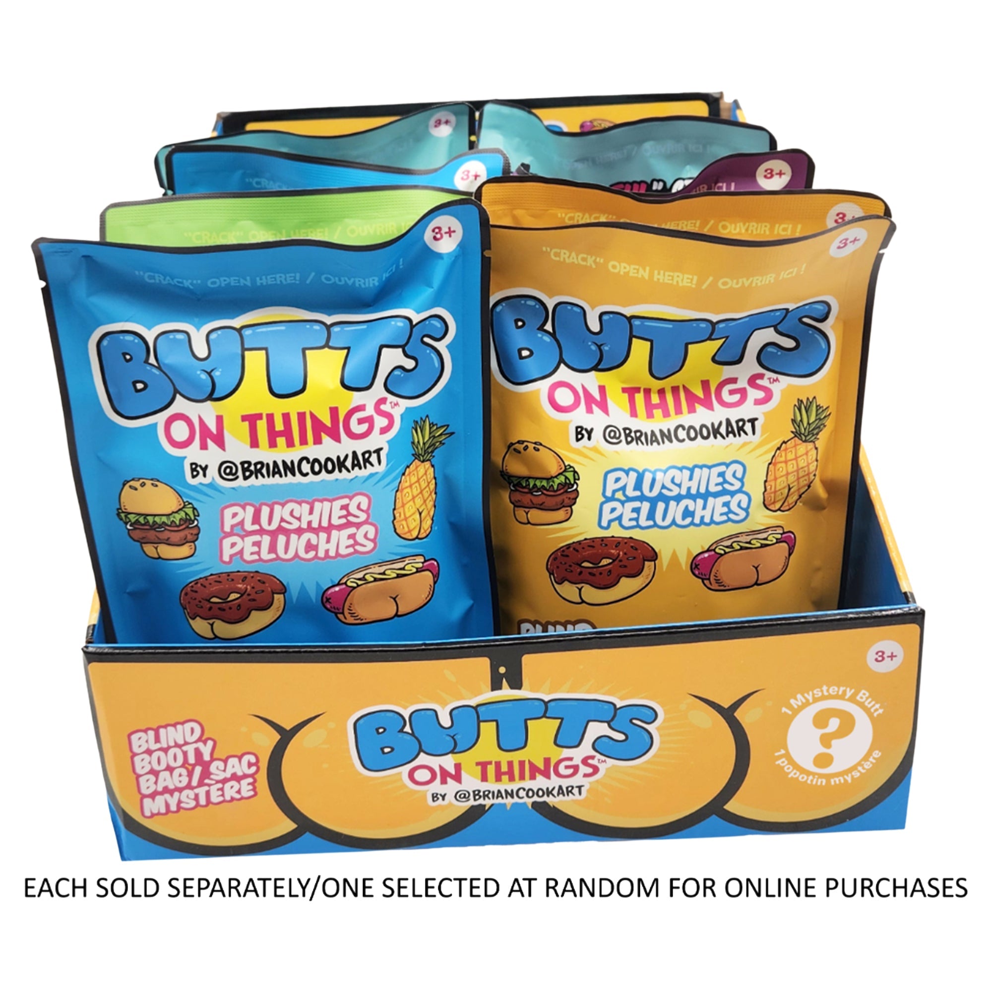 Butts On Things - 7" Blind Booty Bag in CDU - Mastermind Toys___248054