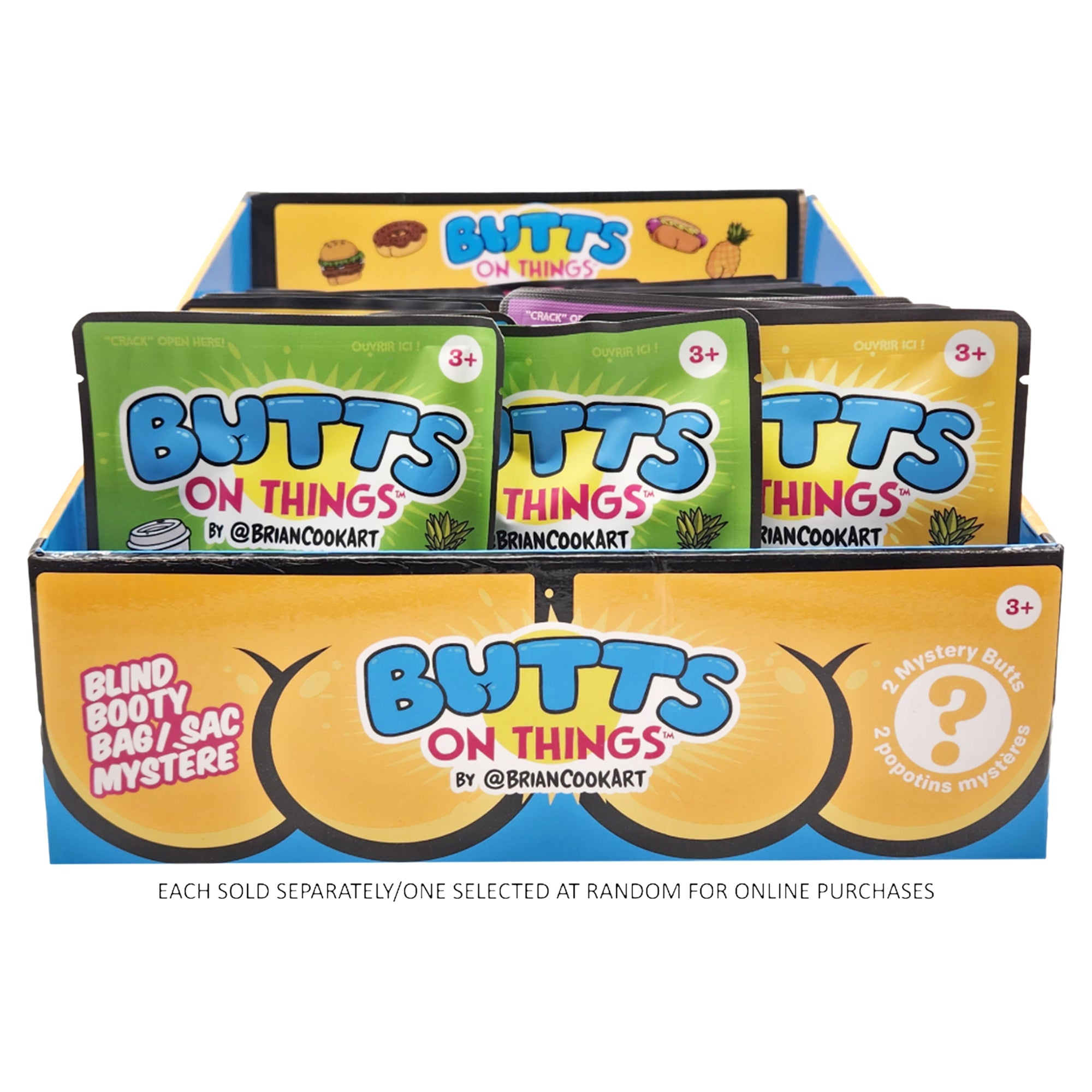Butts On Things - Mini Plush 2 - Piece Booty Bags in CDU - Mastermind Toys___248052