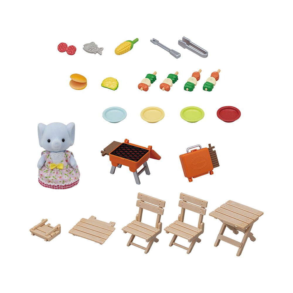 Calico Critters Elephant Girl BBQ Picnic Set - Mastermind Toys___225213