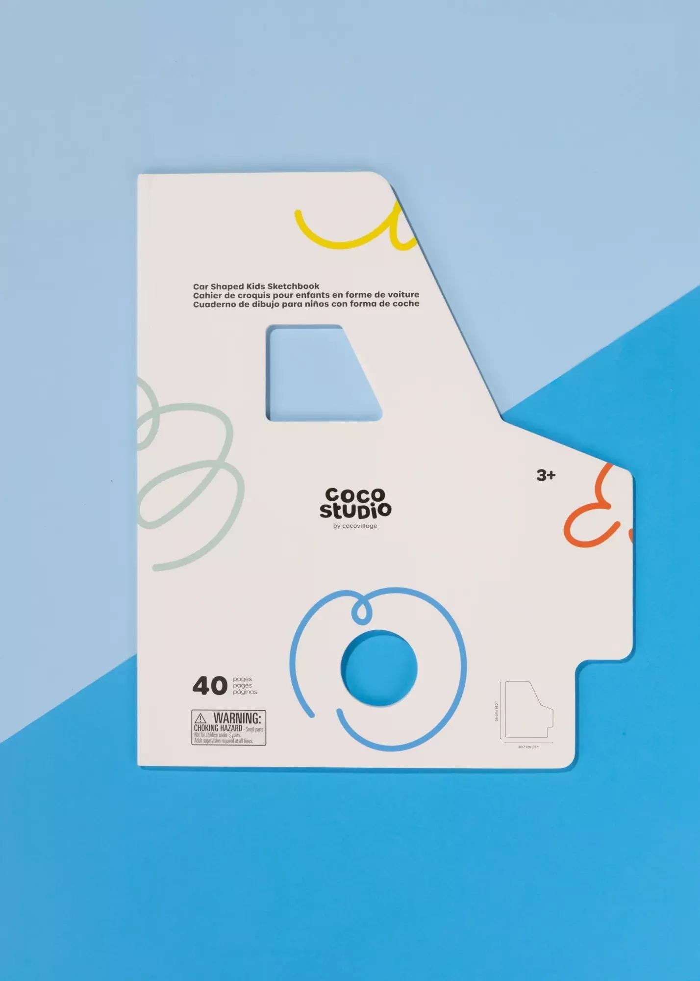 Car Shaped Kids Sketchbook (40 pages) - Mastermind Toys___250096