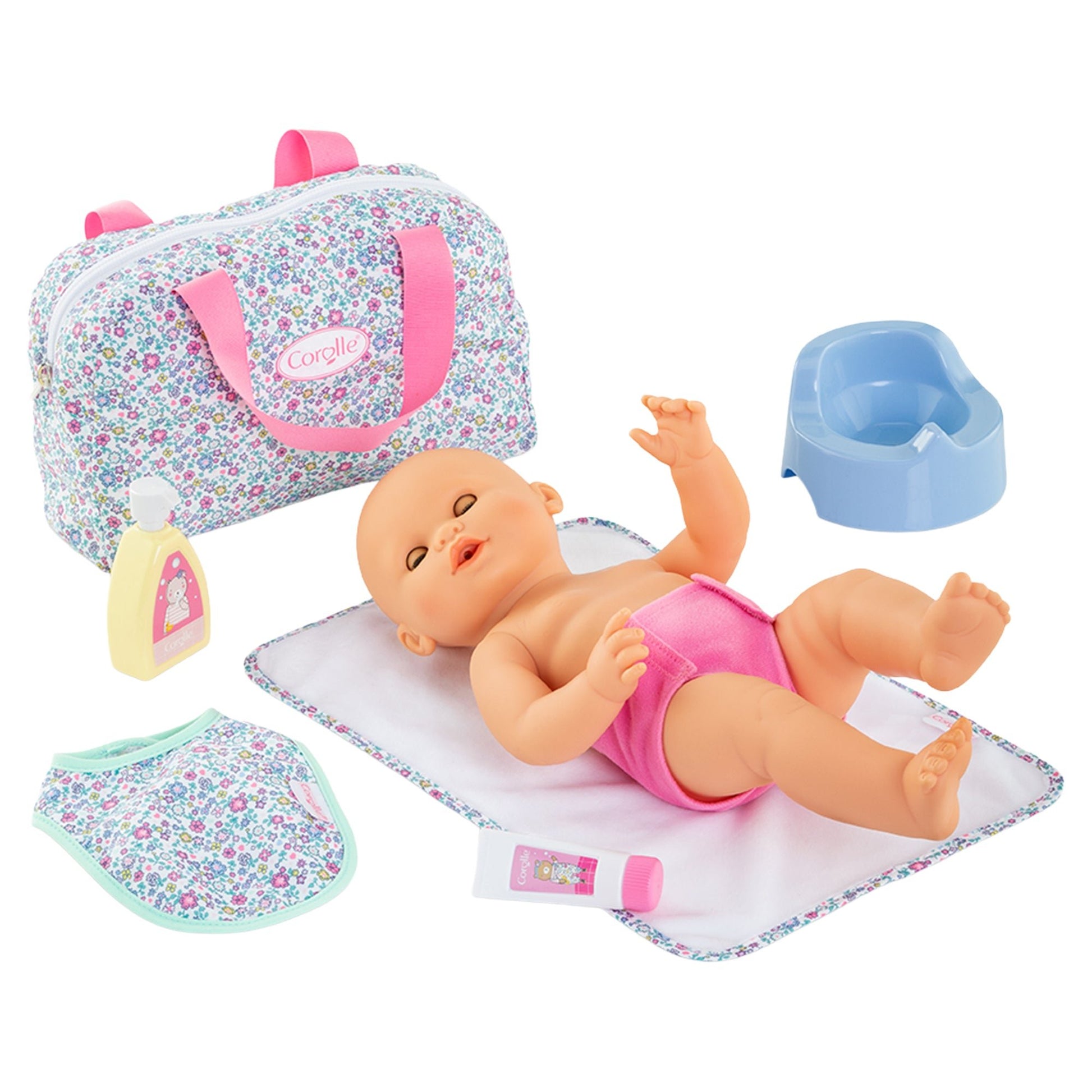 Changing bag and accessories - Flowered - Mastermind Toys___248120