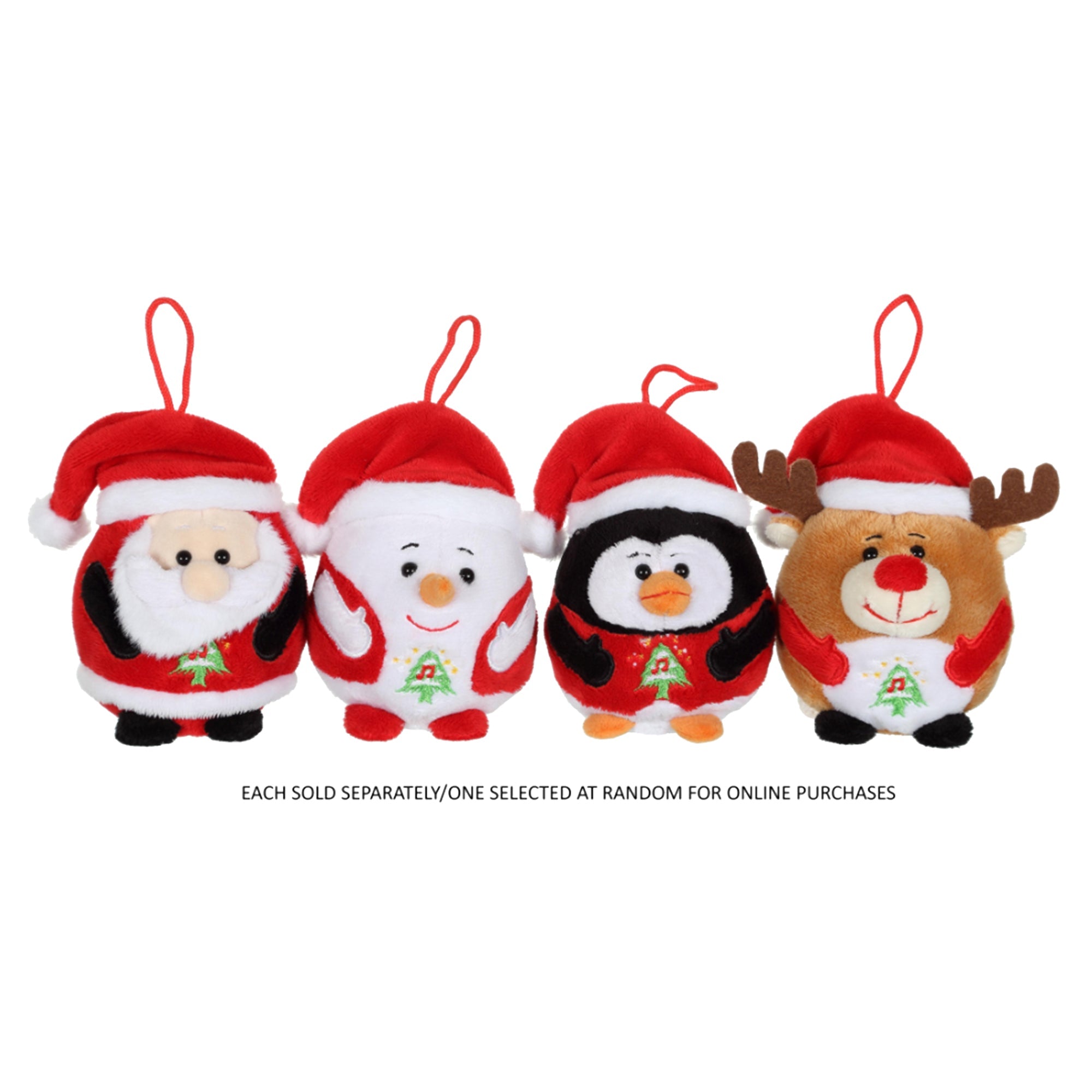 Christmas Beanies Plush with Sound 13 cm in CDU - Mastermind Toys___245507