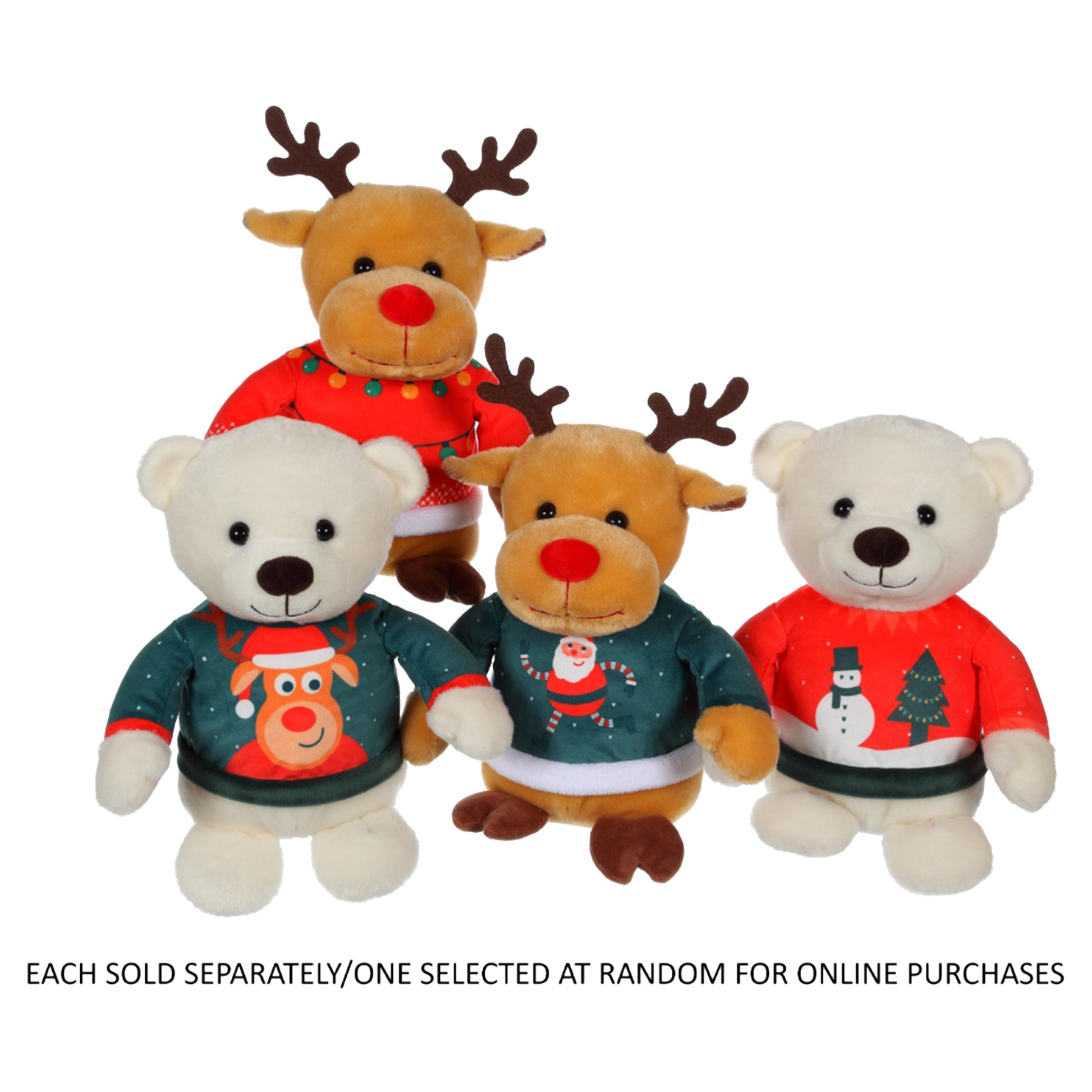 Christmas Friends Plush with Sweater 15 cm in CDU - Mastermind Toys___245508