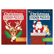 Christmas Sticker Puzzles Books - 2 Asst. - Mastermind Toys___249366