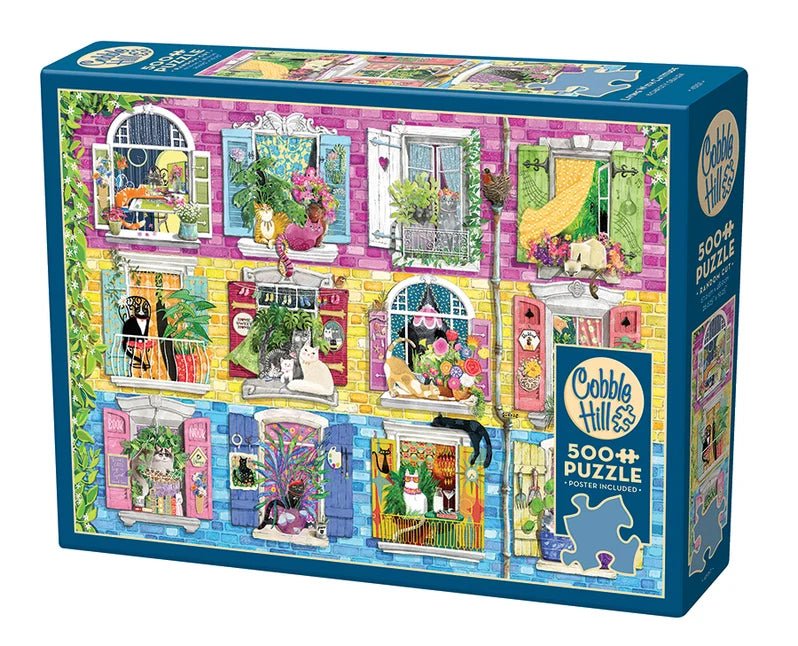 Cobble Hill Living with Cattitude 500 Pc Puzzle - Mastermind Toys___257066