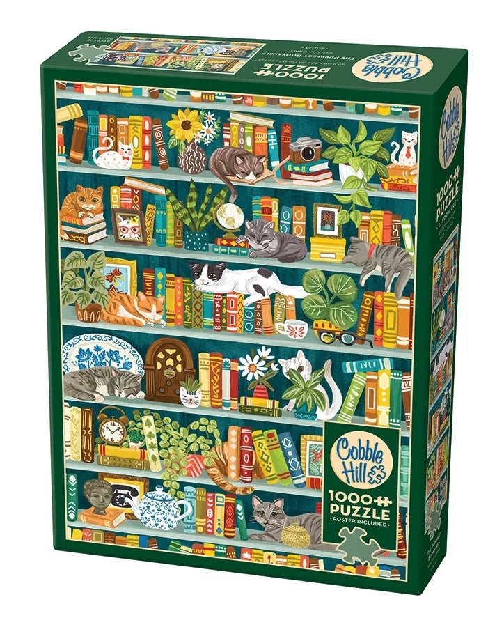 Cobble Hill The Purrfect Bookshelf 1000 Pc Puzzle - Mastermind Toys___257065