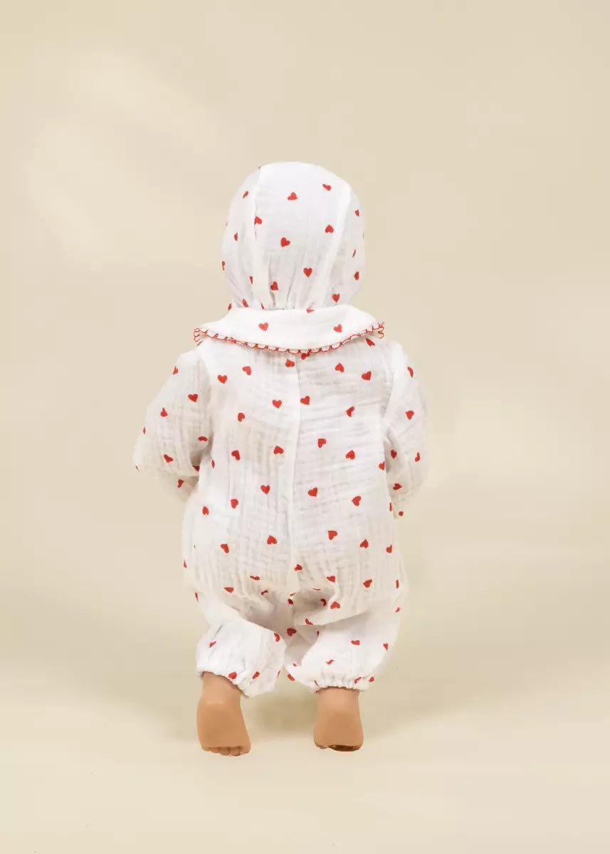 Coco Baby 18" Baby Play Doll Clothing Set – Heart Pajamas - Mastermind Toys___249969