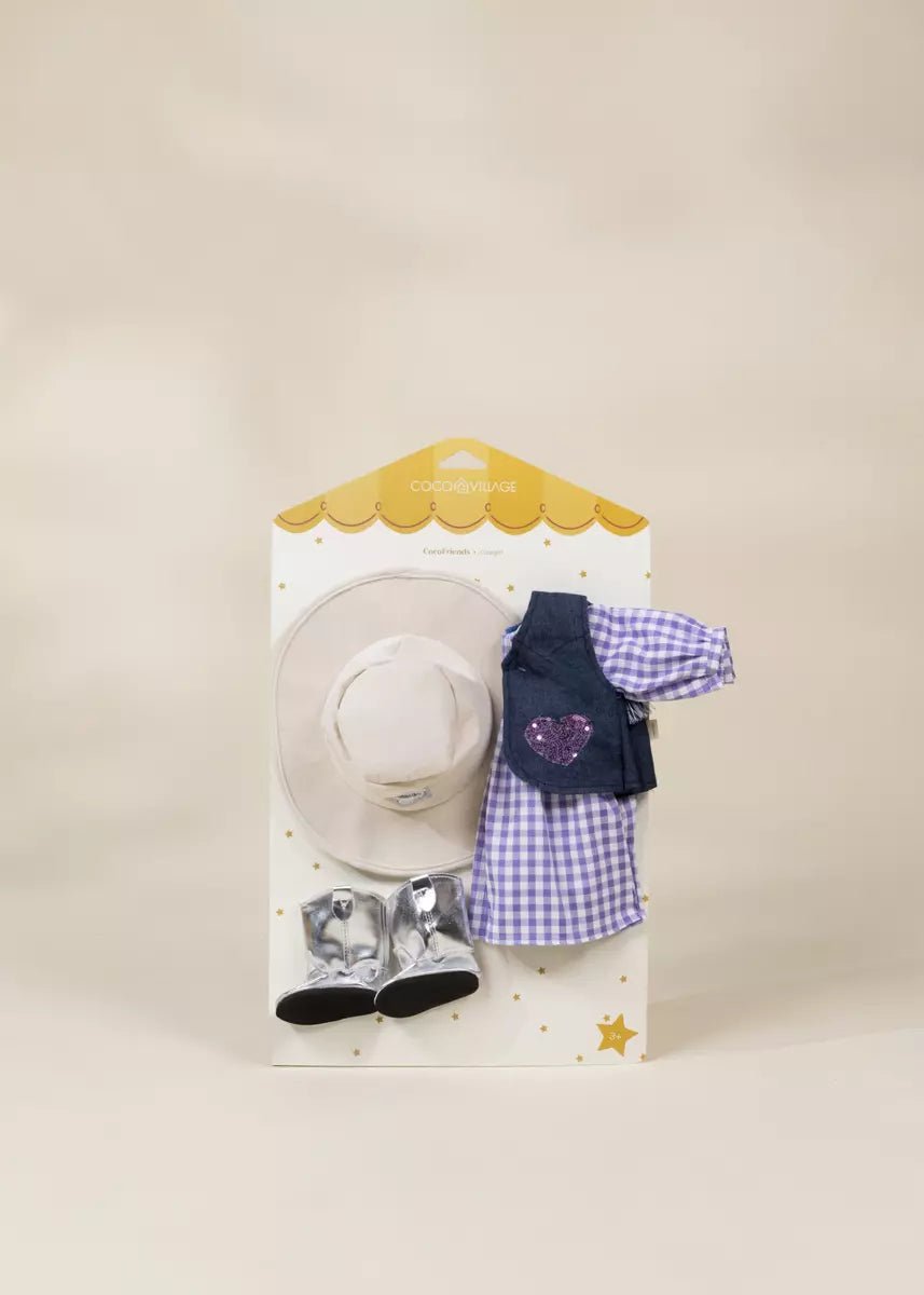 Coco Friends 22" Kids Play Doll Clothing Set – Cowgirl - Mastermind Toys___249980