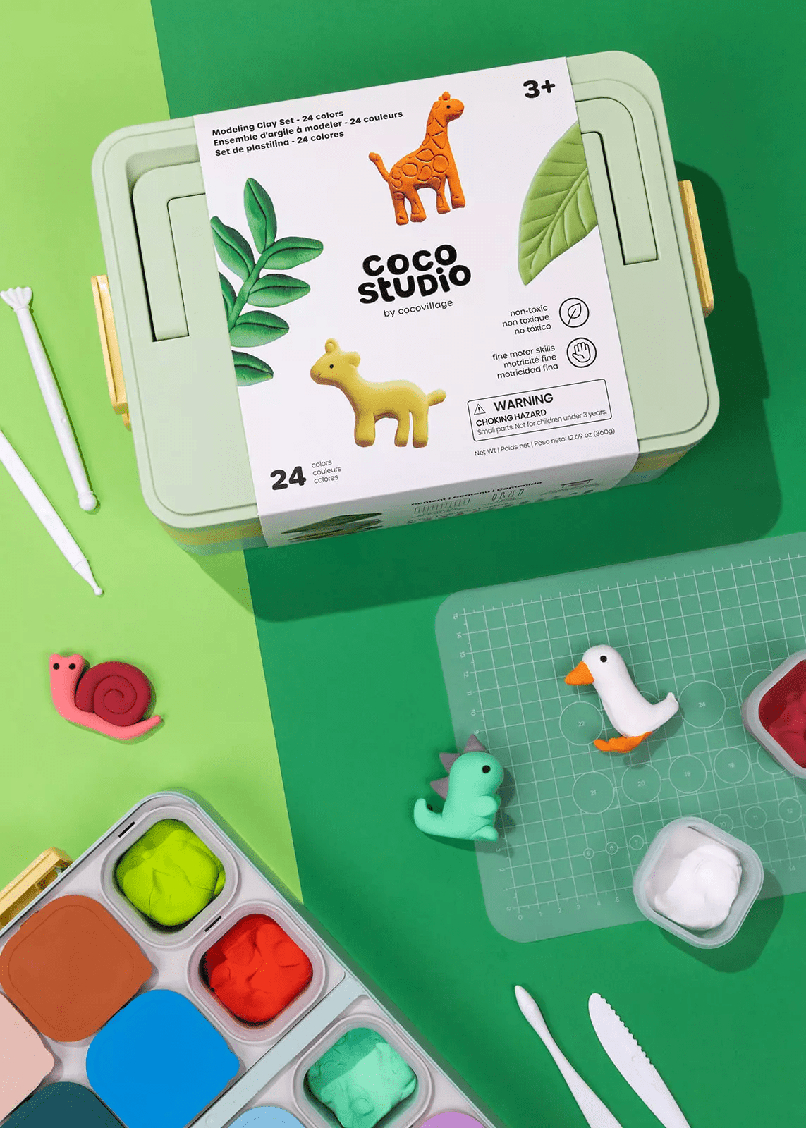 Coco Studio Modeling Clay Set - 24 colors - Mastermind Toys___246892