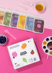 Coco Studio Vegetable Powder Based Paint Set - 6 Colors - Mastermind Toys___246889