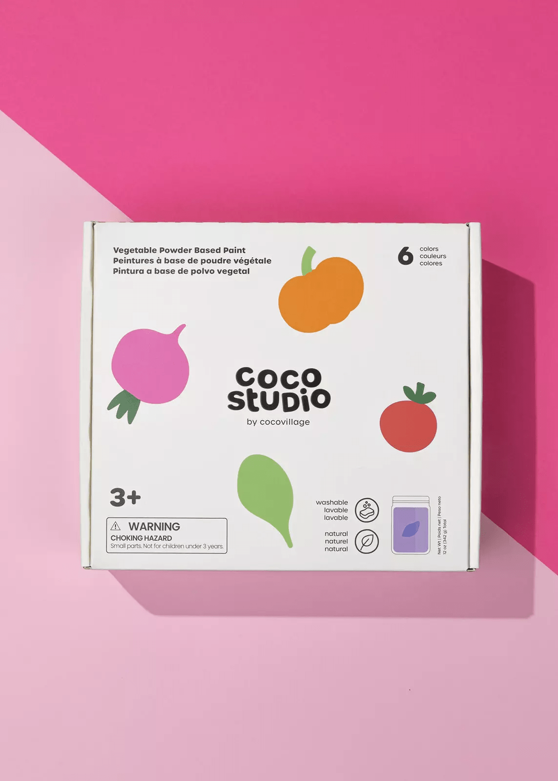Coco Studio Vegetable Powder Based Paint Set - 6 Colors - Mastermind Toys___246889