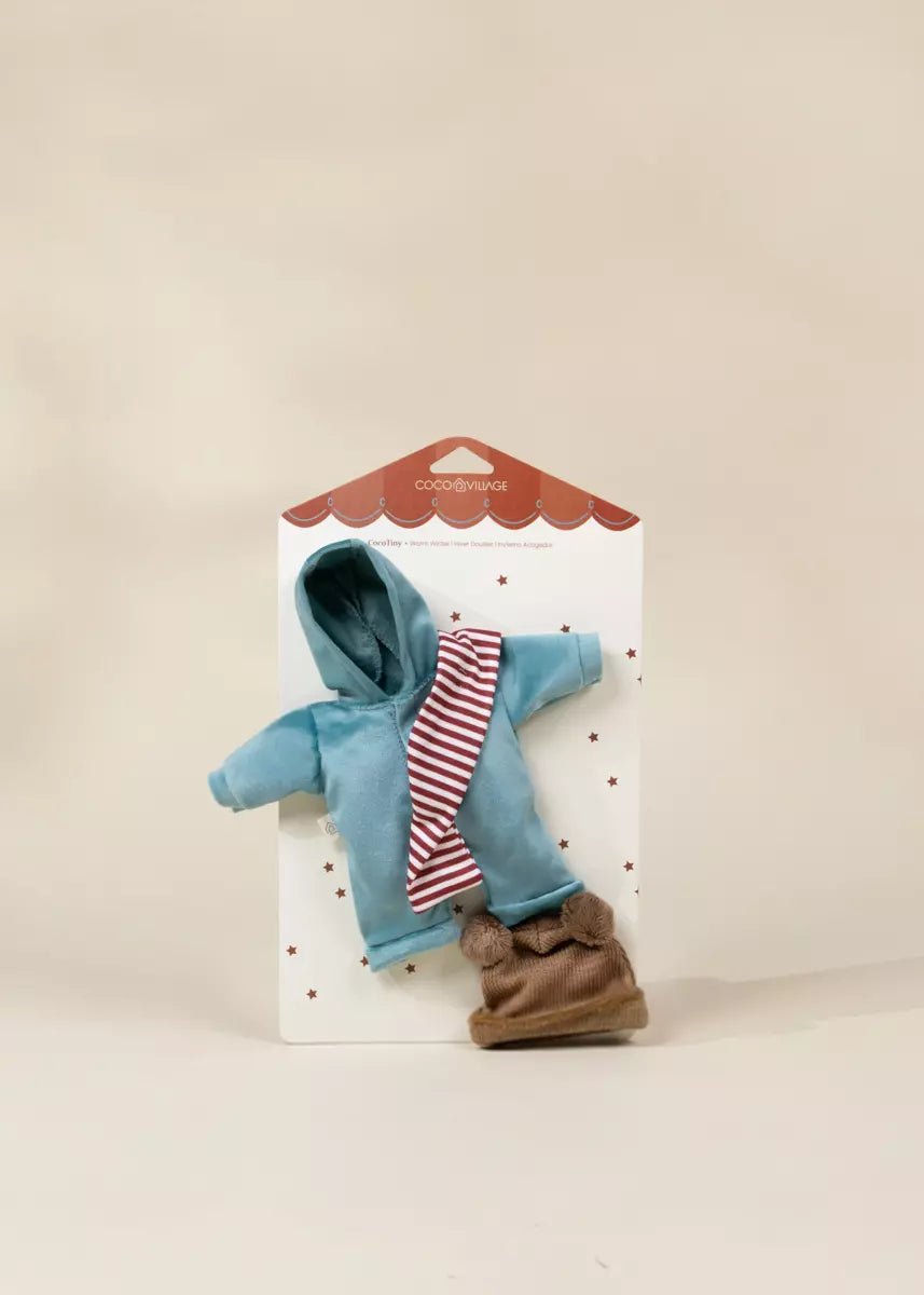 Coco Tiny 10" Baby Play Doll Clothing Set – Warm Winter - Mastermind Toys___250010