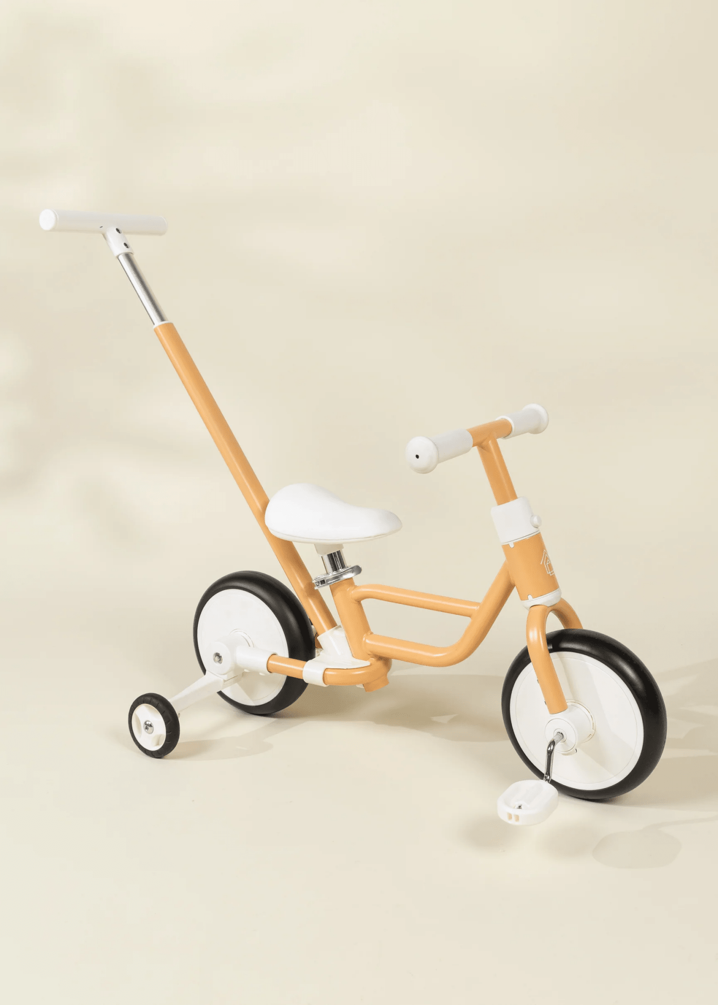 Coco Village 4 - in - 1 Tricycle with Push Handle & Training Wheels - Grapefruit - Mastermind Toys___245653