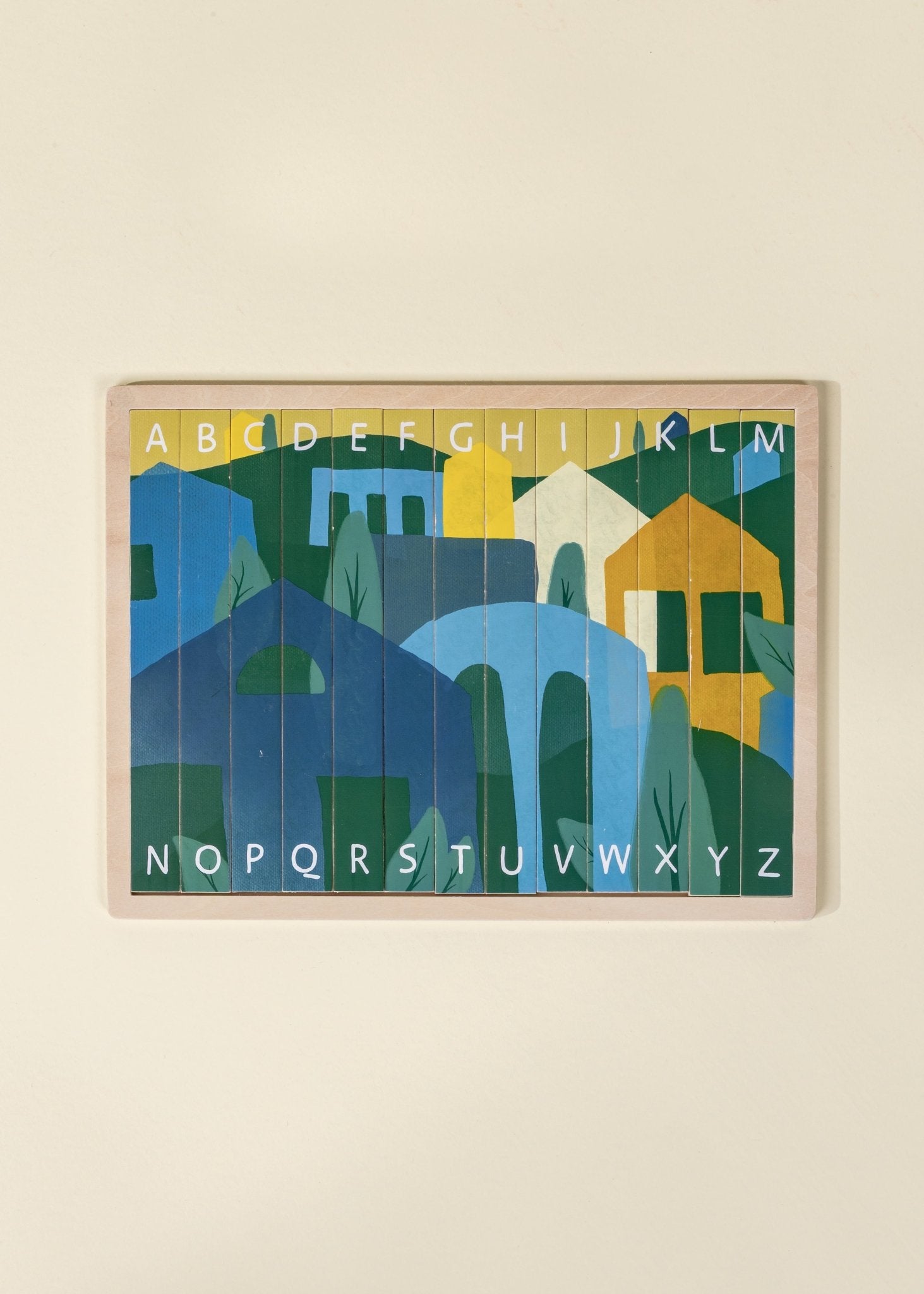 Coco Village Alphabet Wooden Tab Puzzle - 13 pcs - Mastermind Toys___247013