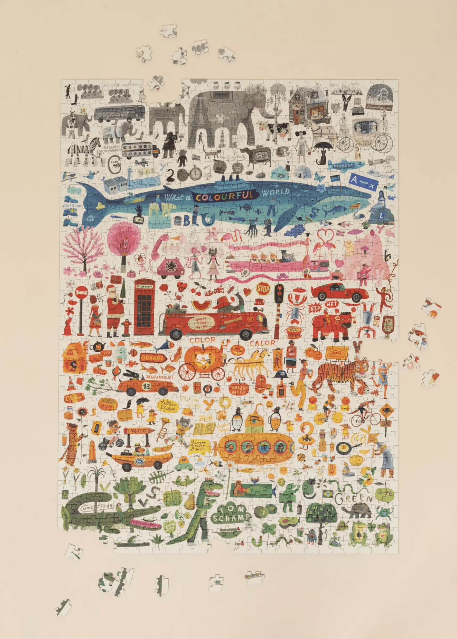 Coco Village Artist Puzzle - Colorful World - 1000pcs - Mastermind Toys___247215