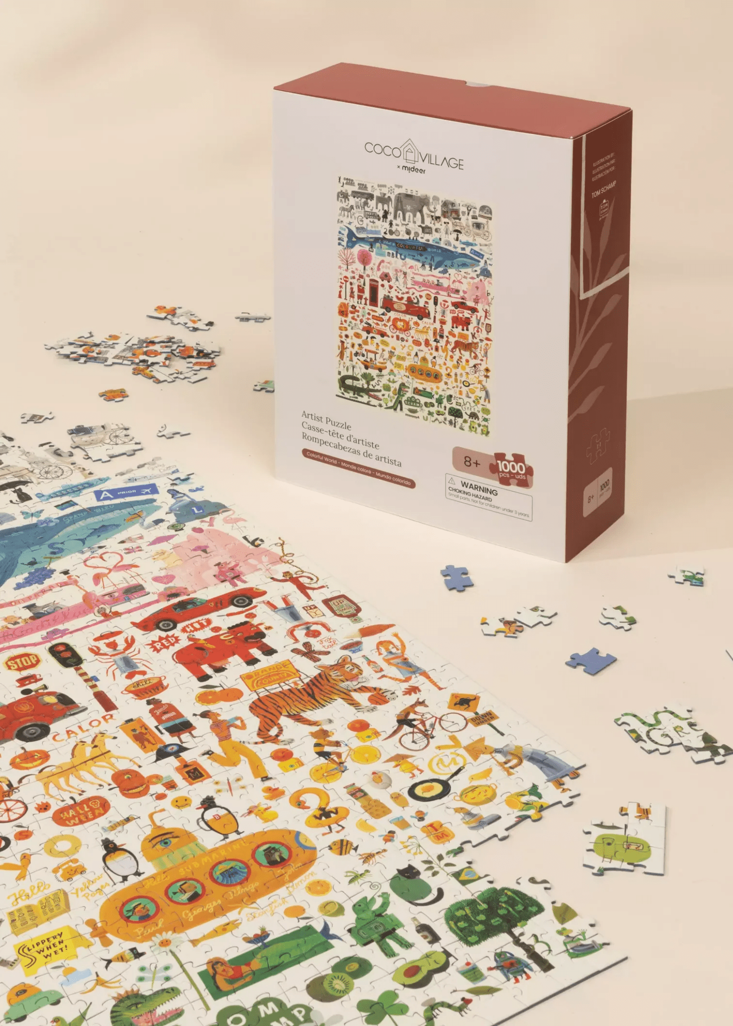 Coco Village Artist Puzzle - Colorful World - 1000pcs - Mastermind Toys___247215