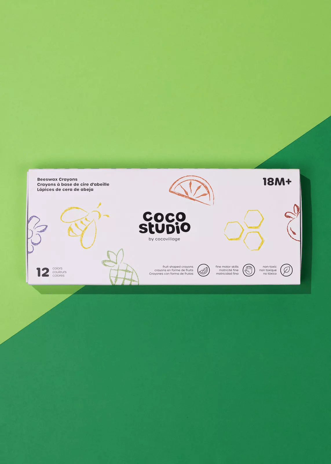 Coco Village Beeswax Crayons Set - 12 colors - Mastermind Toys___246895