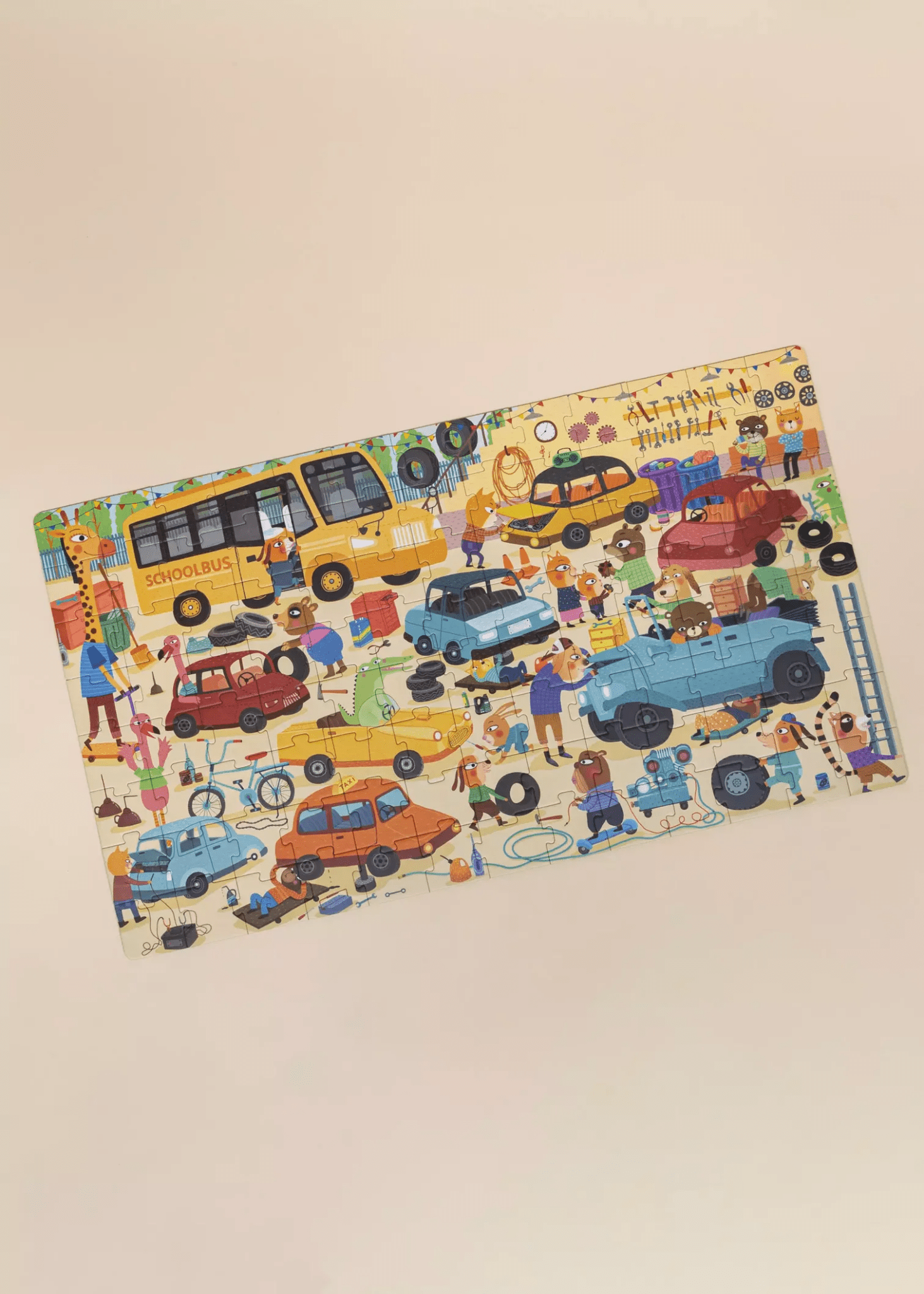 Coco Village Carry - On Puzzle - Busy Garage - 104pcs - Mastermind Toys___247227