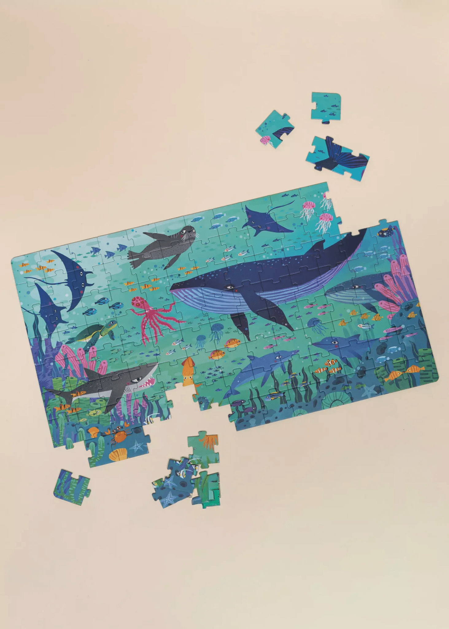 Coco Village Carry - On Puzzle - Ocean Discovery - 104pcs - Mastermind Toys___247229