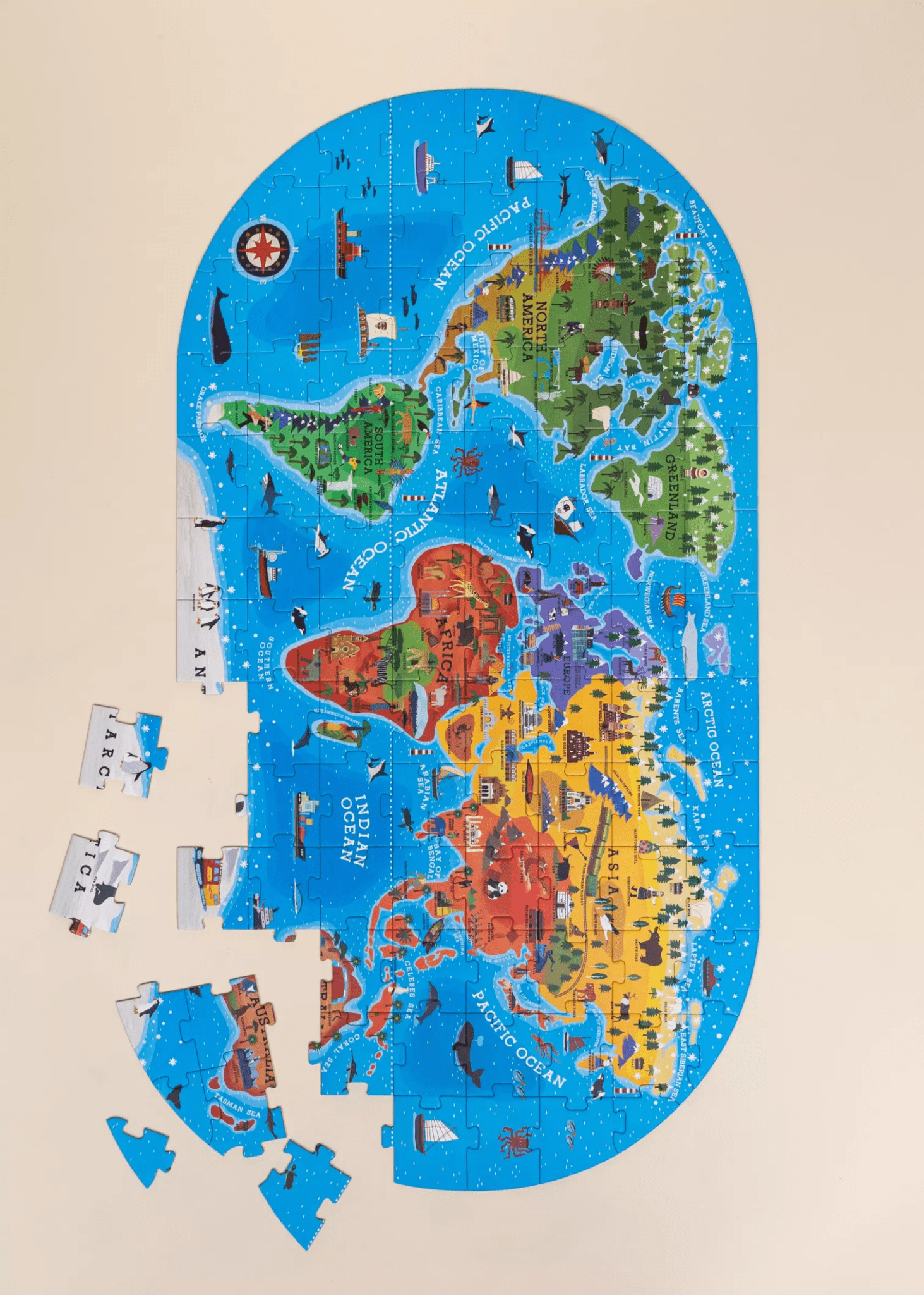 Coco Village Carry - On Puzzle - World Discovery - 104pcs - Mastermind Toys___247226