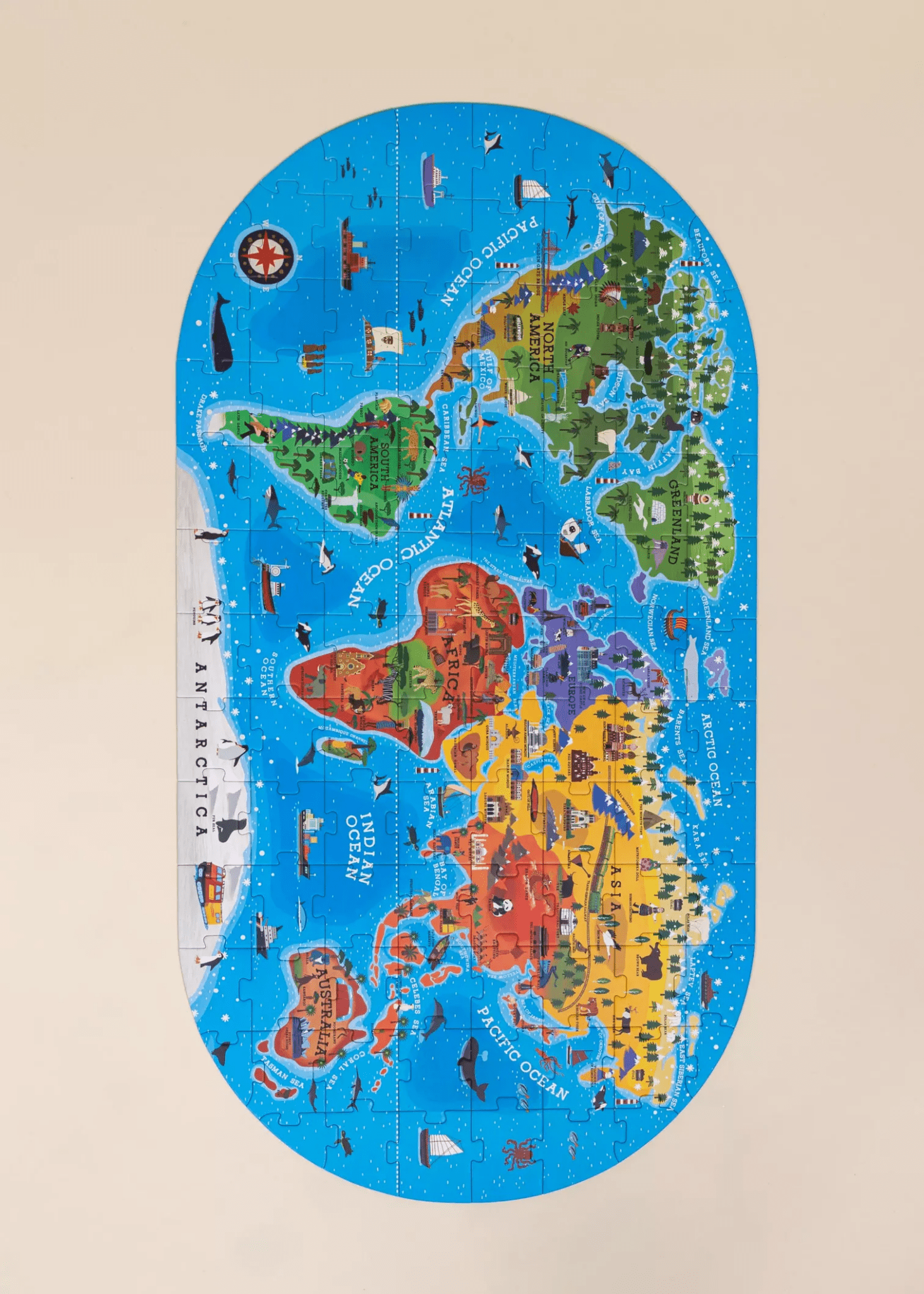 Coco Village Carry - On Puzzle - World Discovery - 104pcs - Mastermind Toys___247226