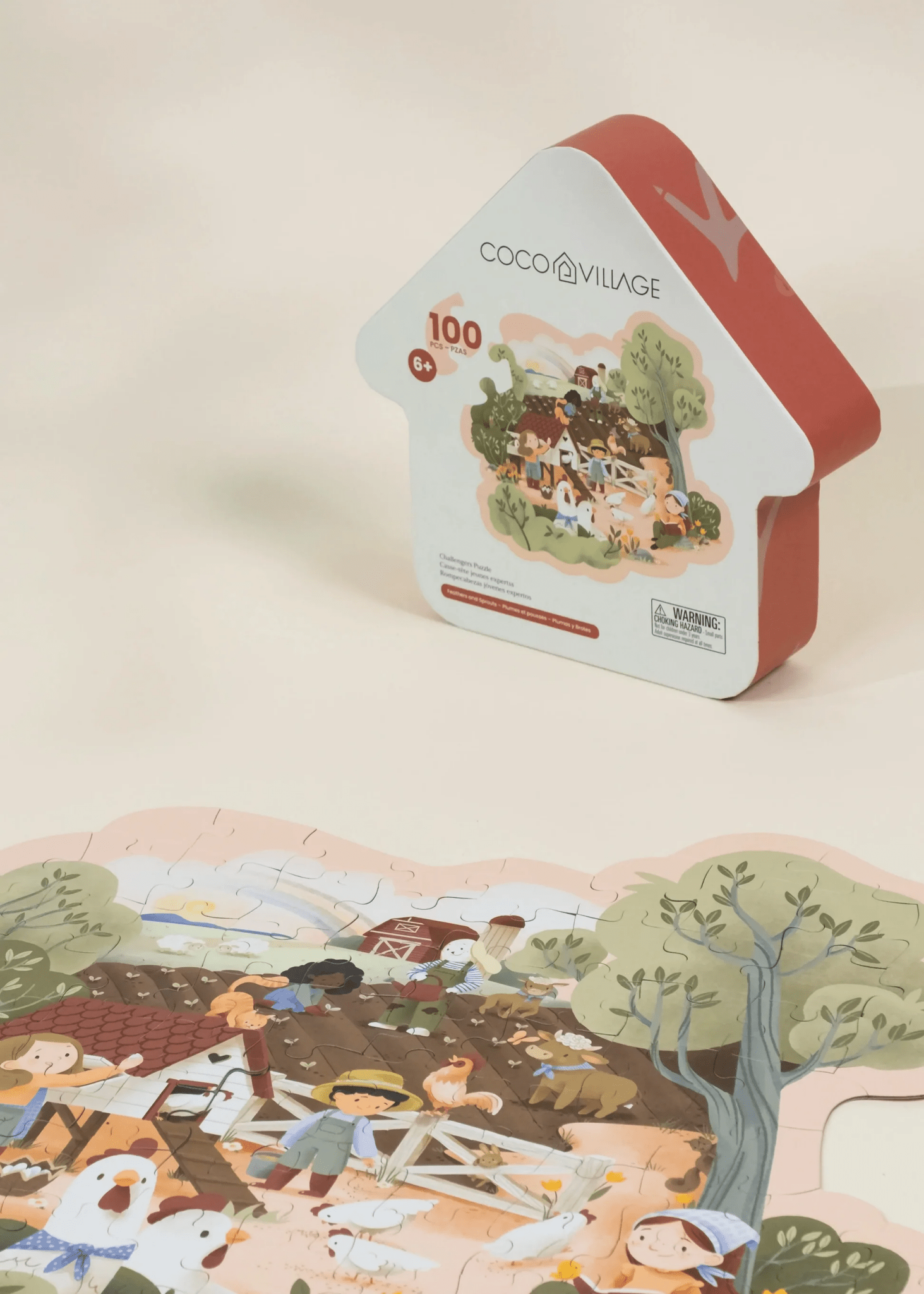 Coco Village Challengers Puzzle – Feathers and Sprouts(100 pcs) - Mastermind Toys___245618