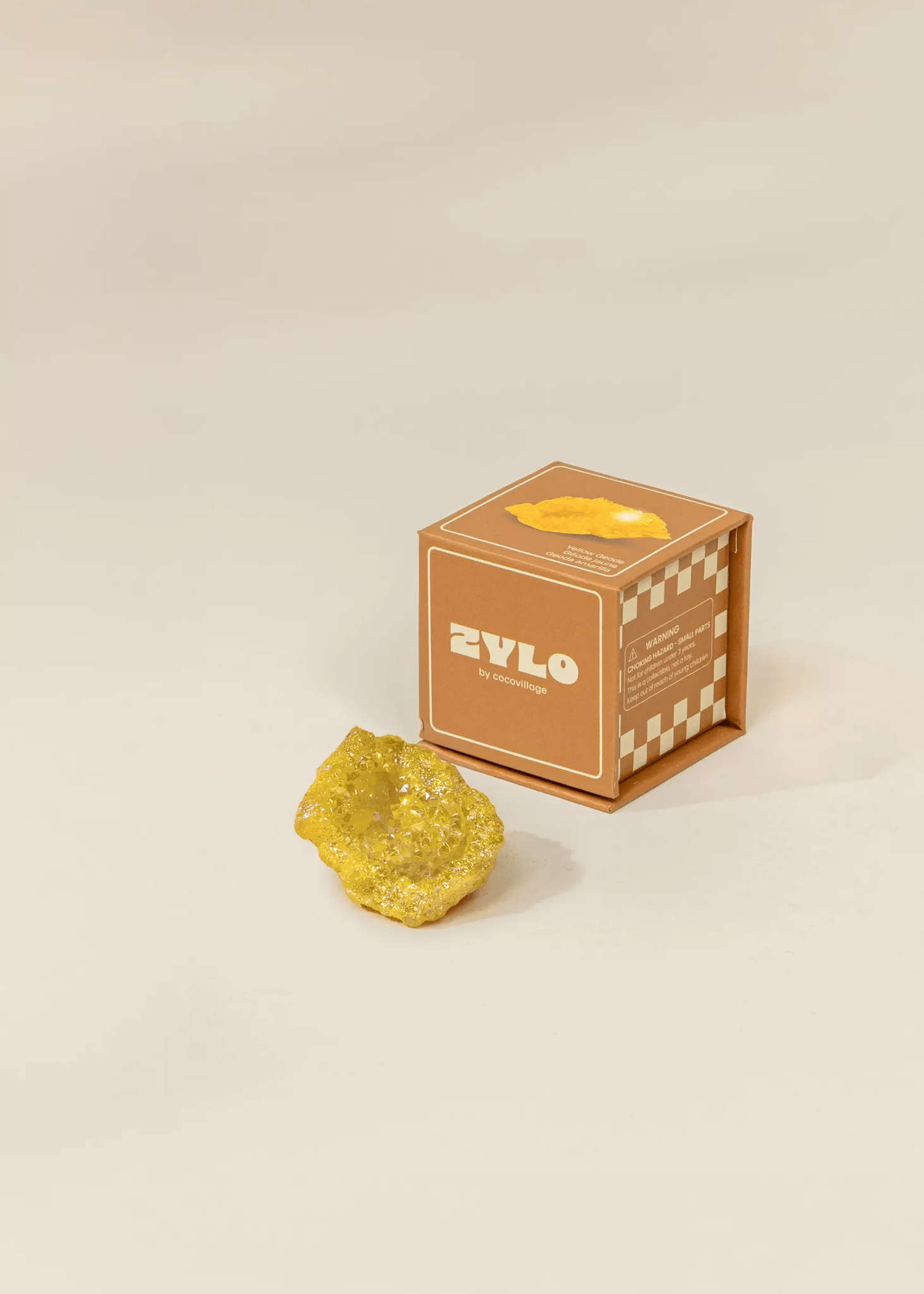 Coco Village Collectible Mineral - Yellow Geode - Mastermind Toys___247389