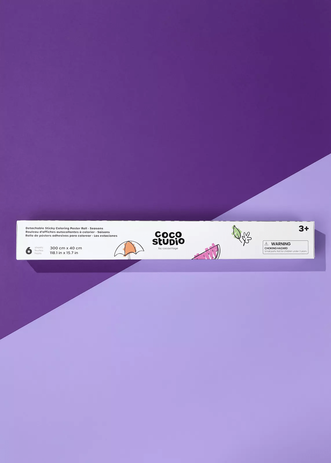 Coco Village Detachable Seasons Sticky Coloring Poster Roll - 6 sheets - Mastermind Toys___246903