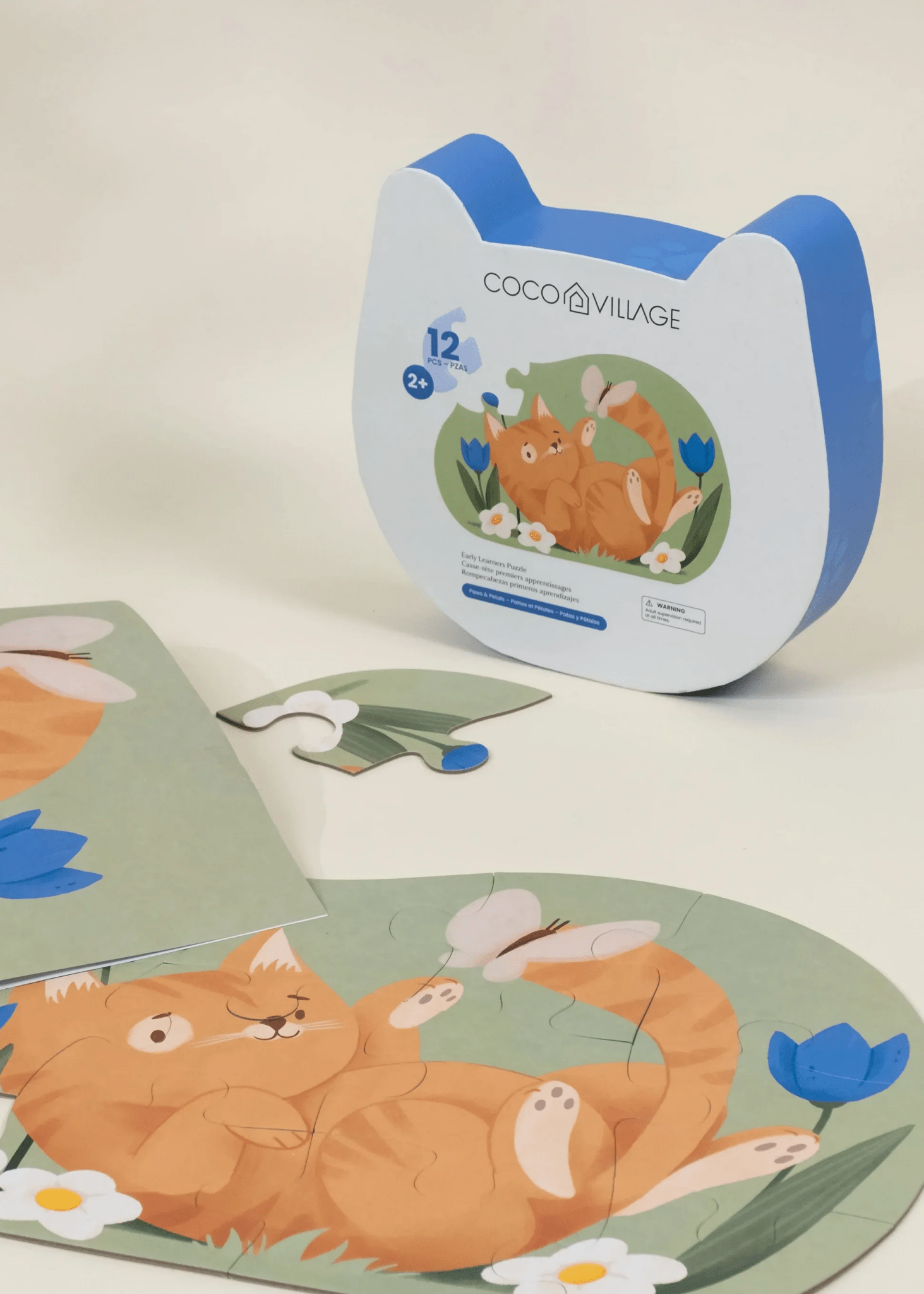 Coco Village Early Learners Puzzle – Paws & Petals (12 pcs) - Mastermind Toys___245614