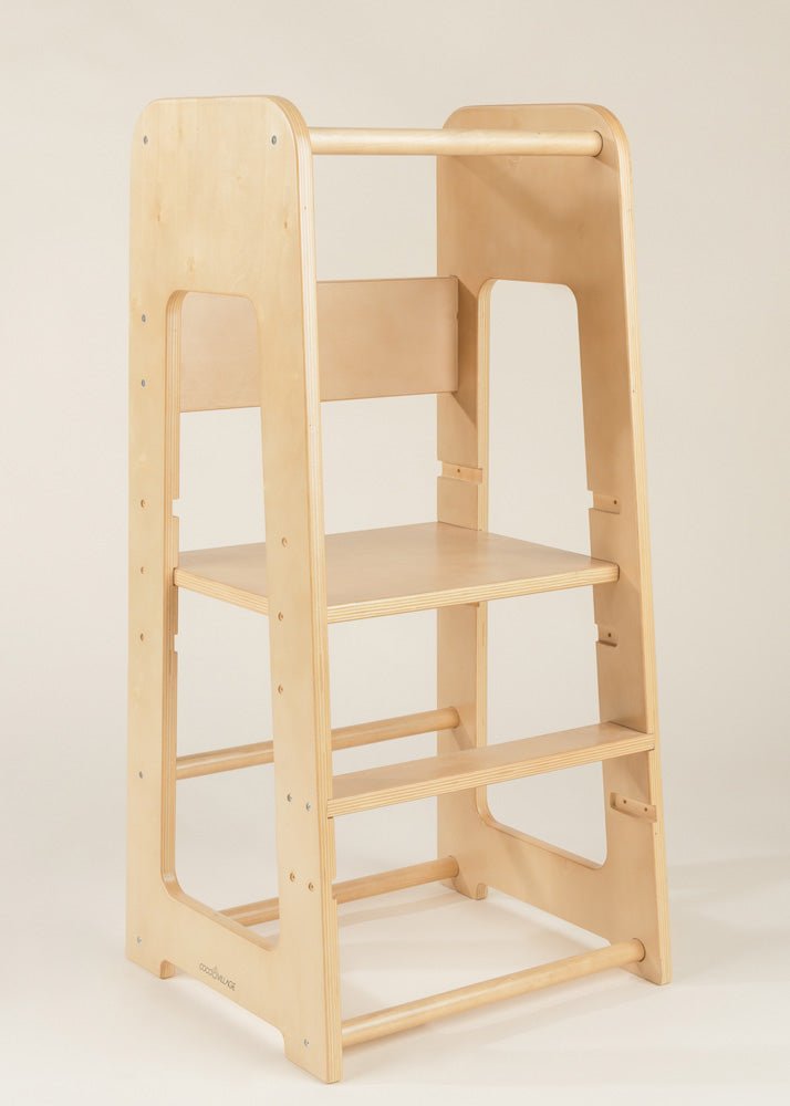 Coco Village Educational Tower - Natural Wood – Mastermind Toys