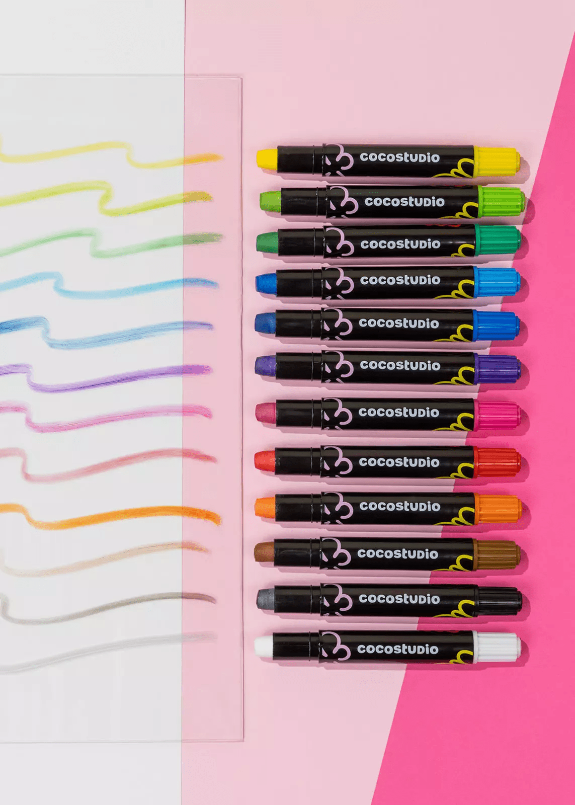 Coco Village Erasable Silky Window Crayons - 12 colors - Mastermind Toys___246896