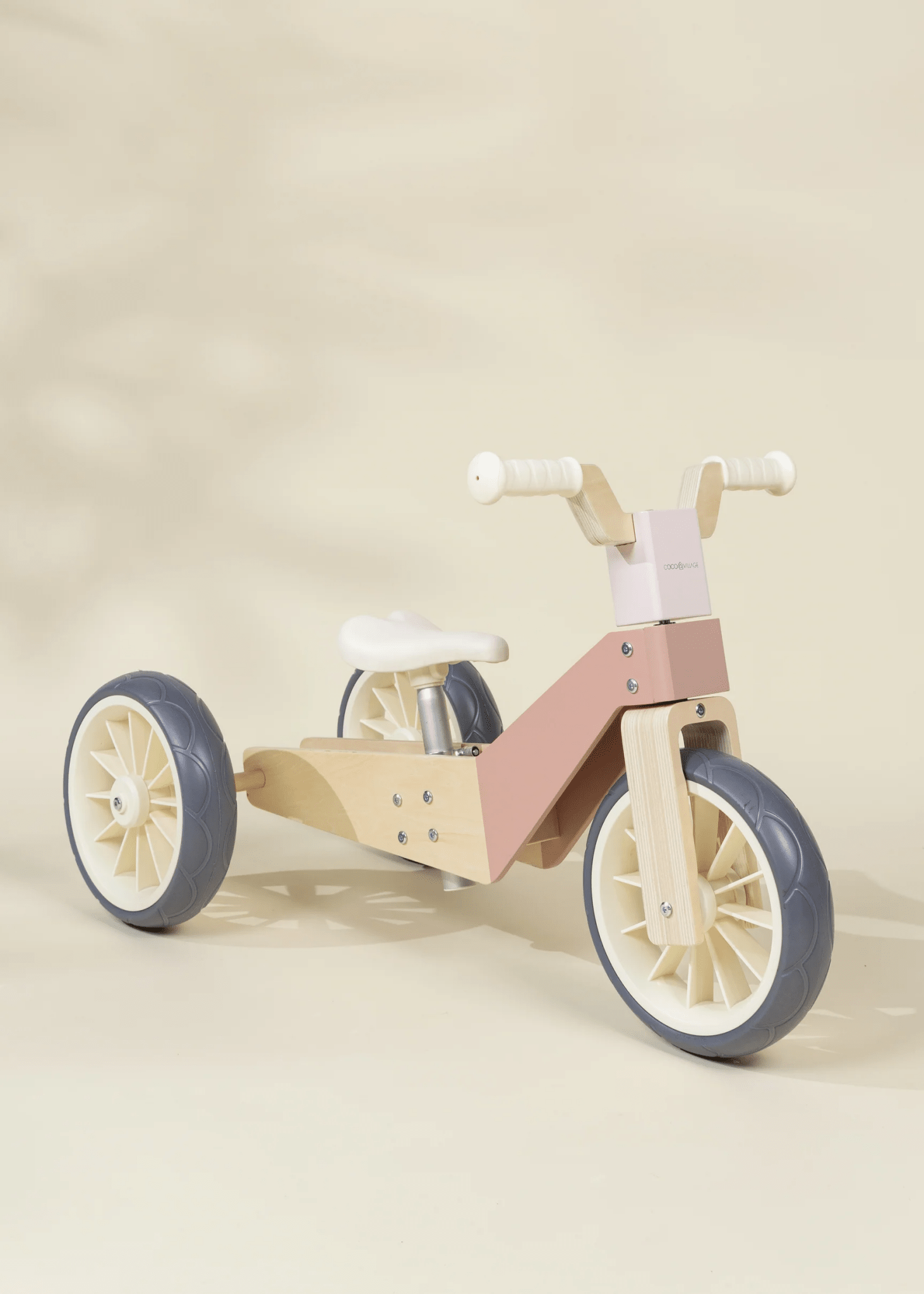 Coco Village Evolutive Wooden Balance Bike - 3 in 1 - Petunia - Mastermind Toys___249392