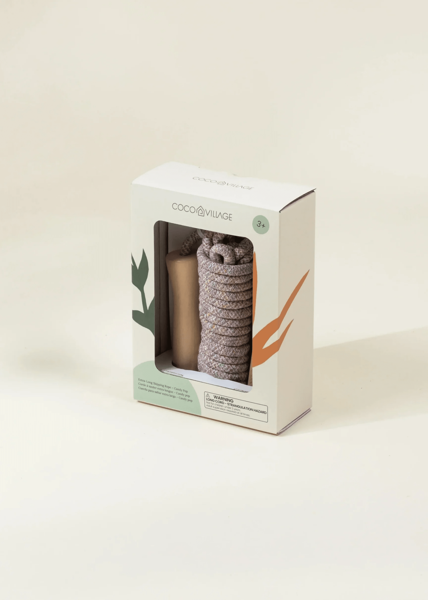 Coco Village Extra - Long Wooden Handle Skipping Rope – Candy Pop - Mastermind Toys___245666