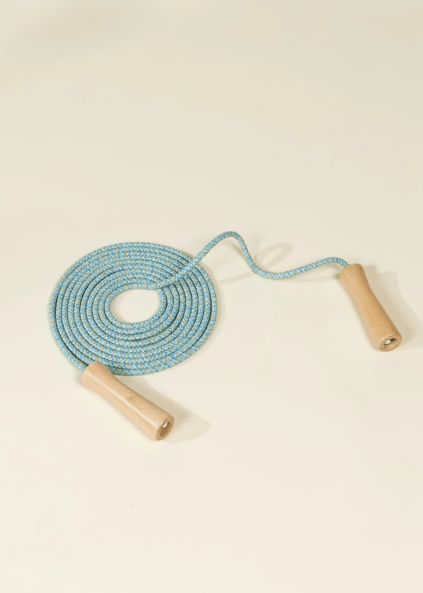 Coco Village Extra - Long Wooden Handle Skipping Rope – Ocean Twist - Mastermind Toys___245665