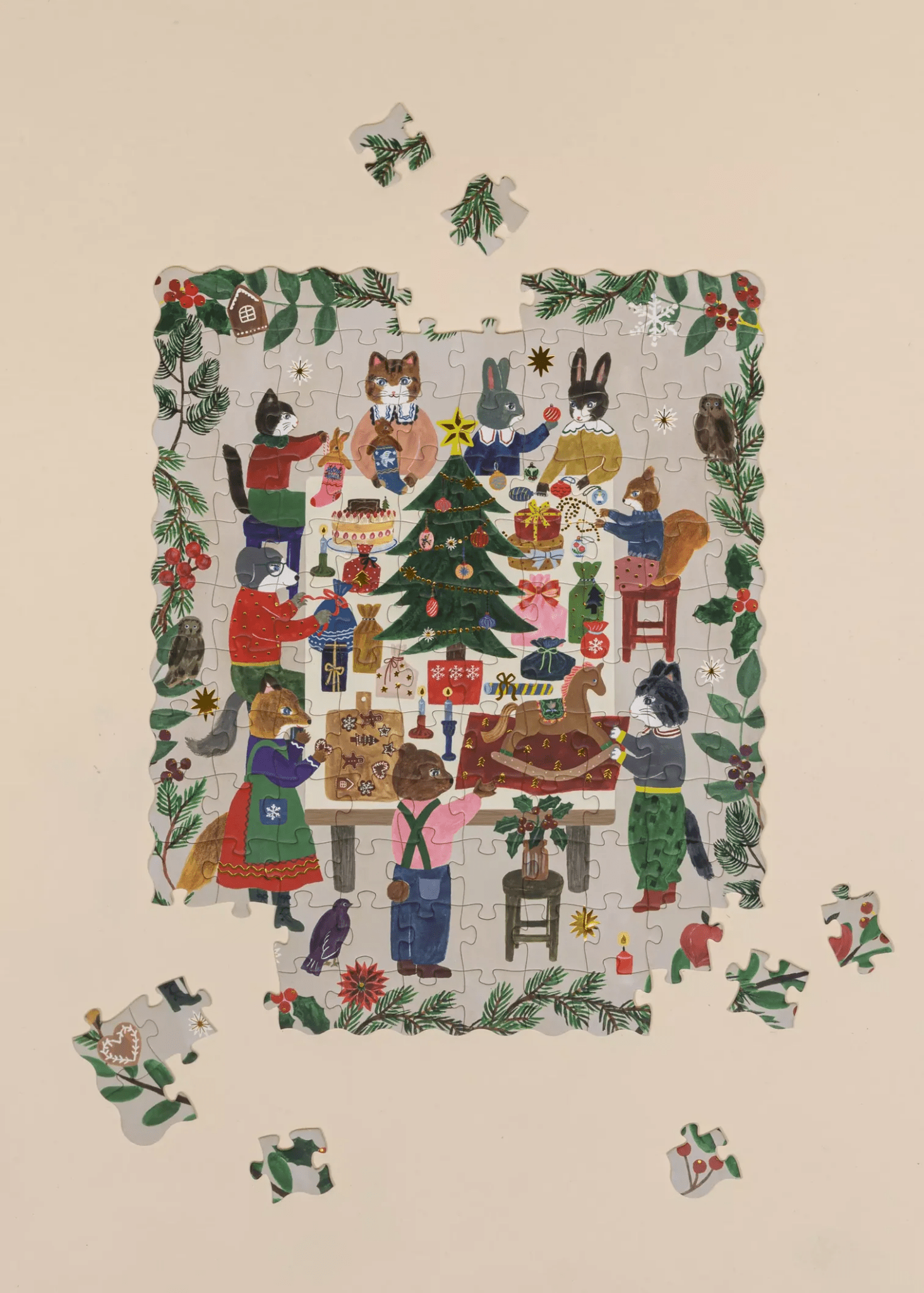 Coco Village Holiday Puzzle - Gift Exchange - 120pcs - Mastermind Toys___247223