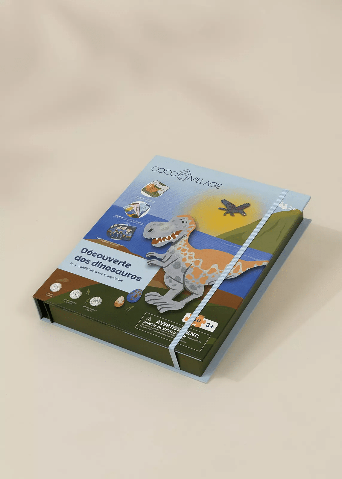 Coco Village Interactive & Magnetic Encyclopedia–Dinosaur Discovery (French Version) - Mastermind Toys___247685