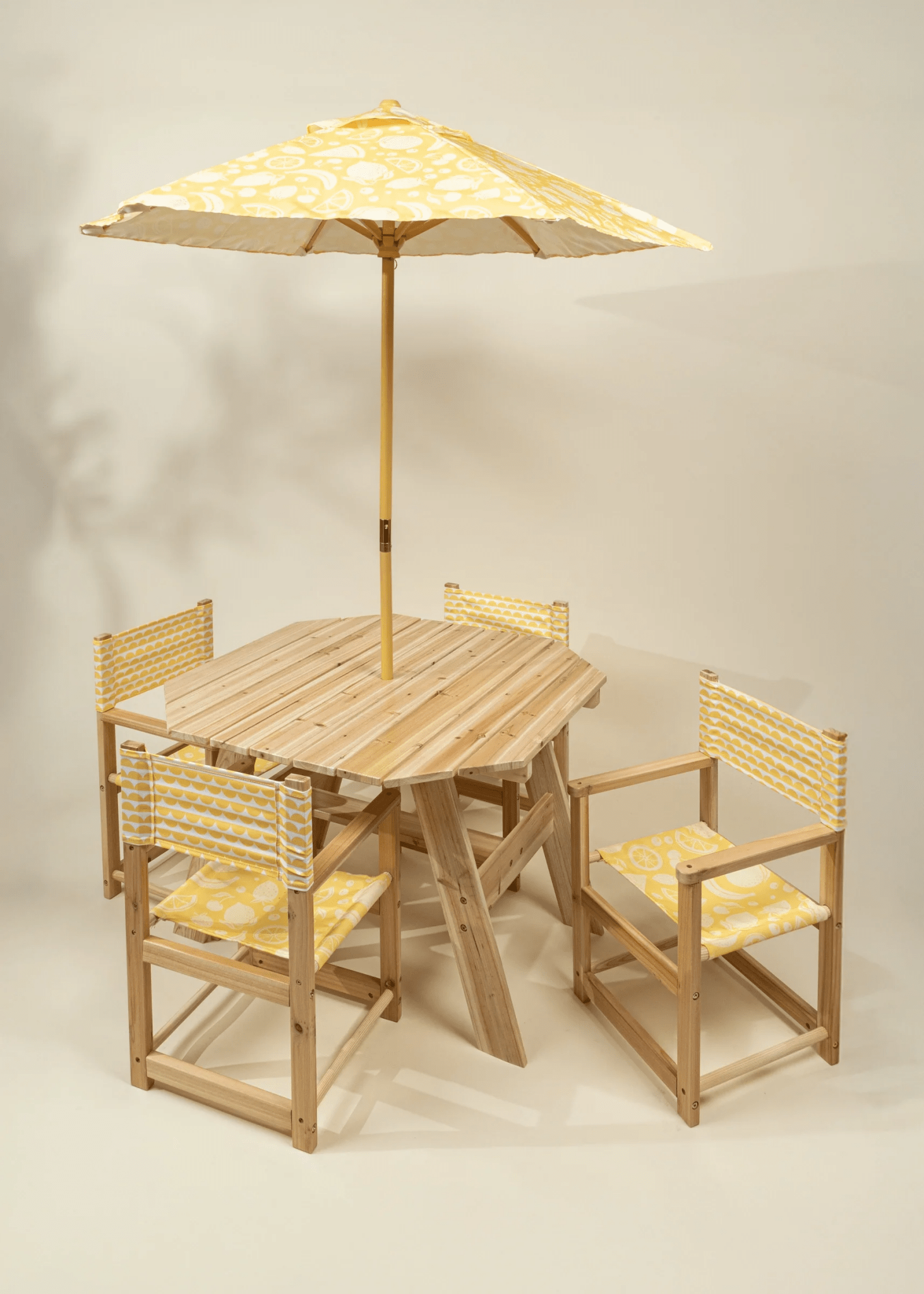 Coco Village Kids’ Patio Set 4 Chairs and Parasol–Summer Fruits - Mastermind Toys___249786