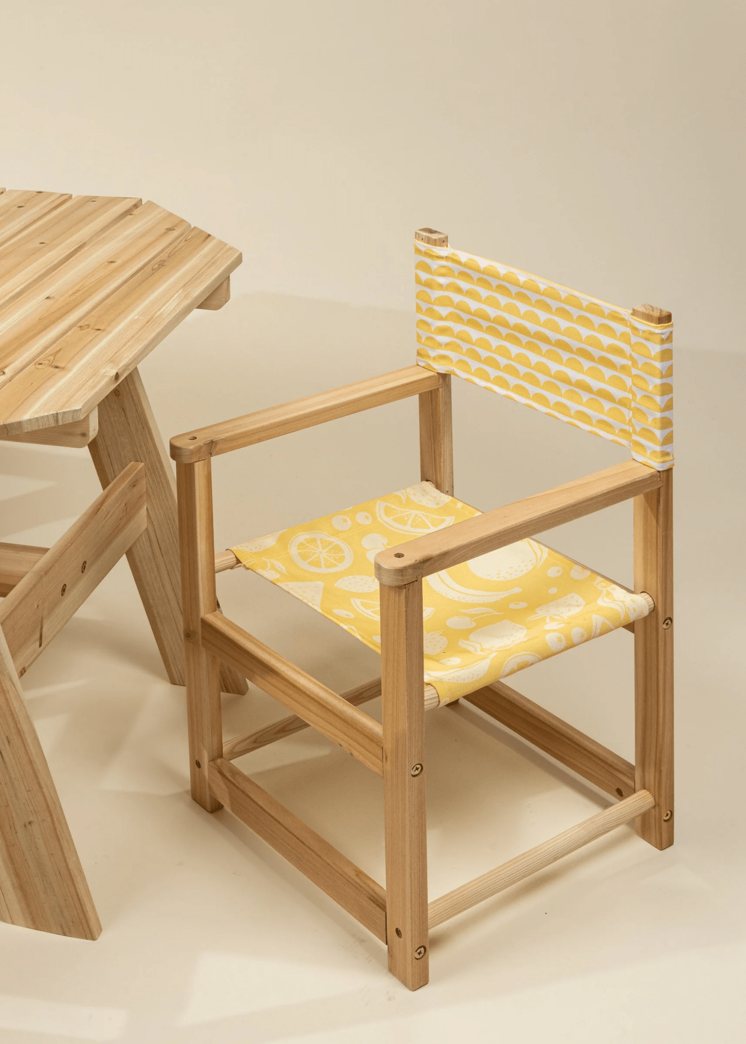 Coco Village Kids’ Patio Set 4 Chairs and Parasol–Summer Fruits - Mastermind Toys___249786