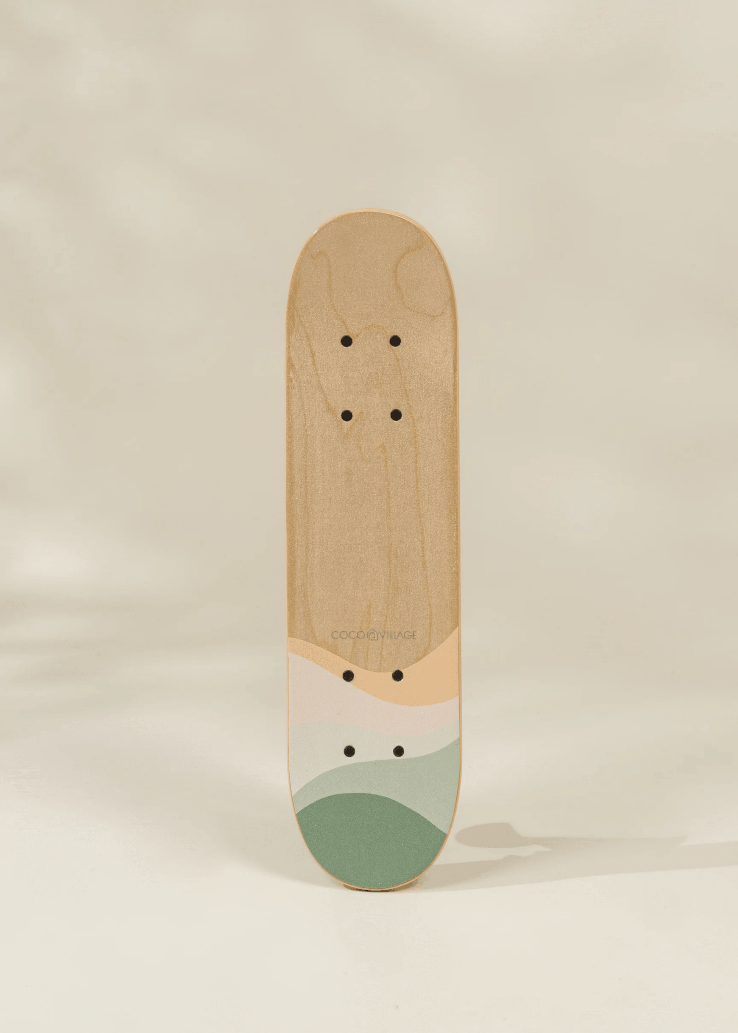 Coco Village Kids’ Wooden Classic Skateboard – Rolling Frogs - Mastermind Toys___249885