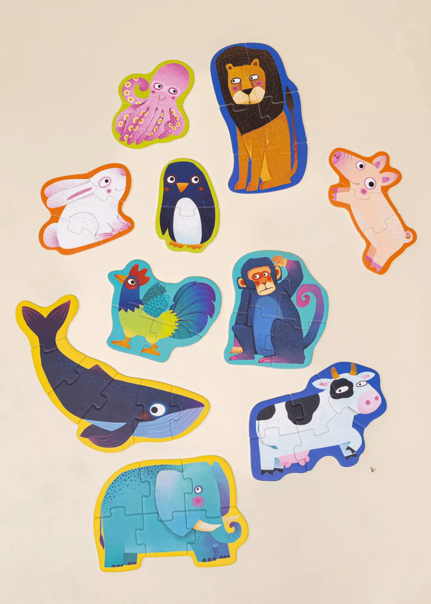 Coco Village Level Up Puzzles Level 1 - The animals (10 puzzles) - Mastermind Toys___247207