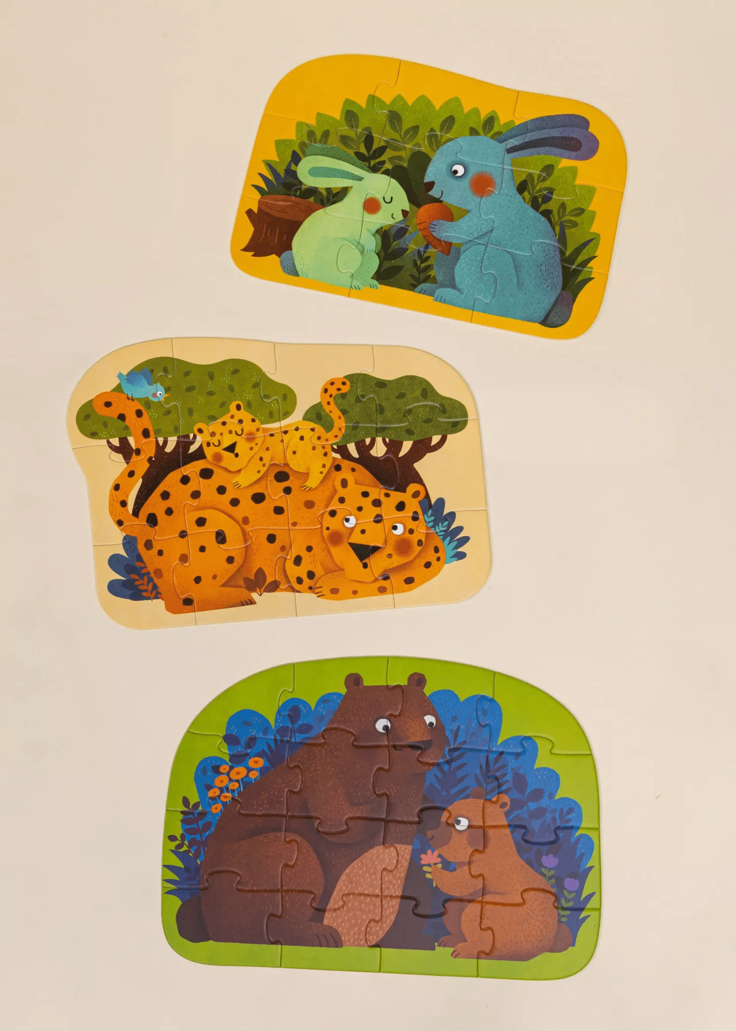 Coco Village Level Up Puzzles Level 2 - Parent & Baby (3 puzzles) - Mastermind Toys___247208