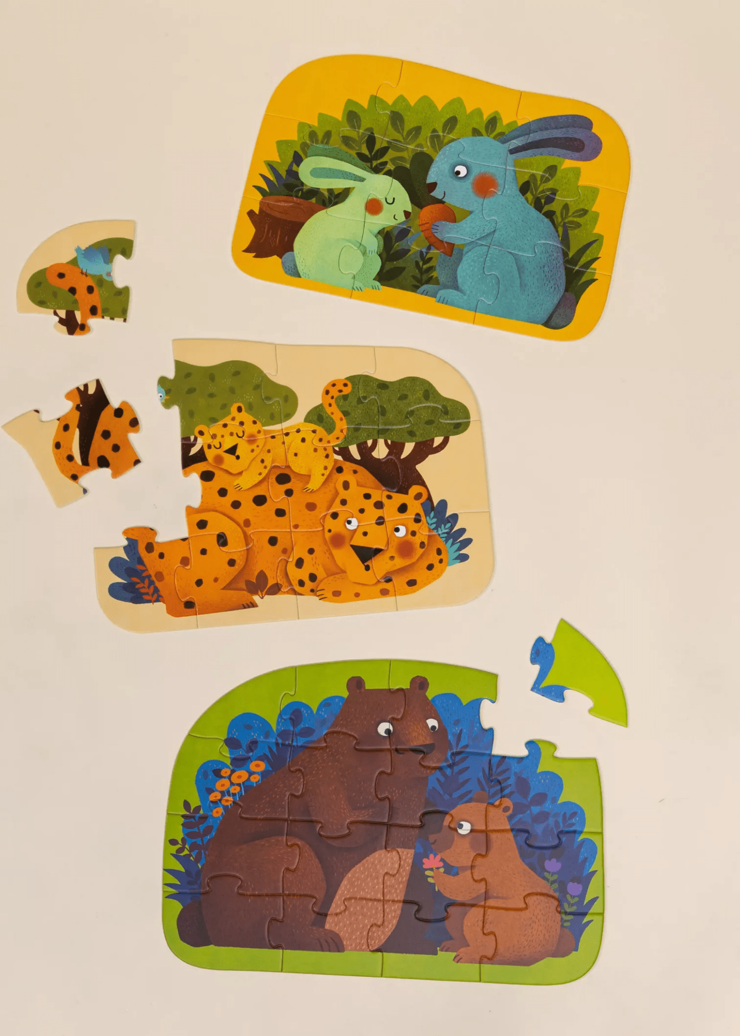 Coco Village Level Up Puzzles Level 2 - Parent & Baby (3 puzzles) - Mastermind Toys___247208