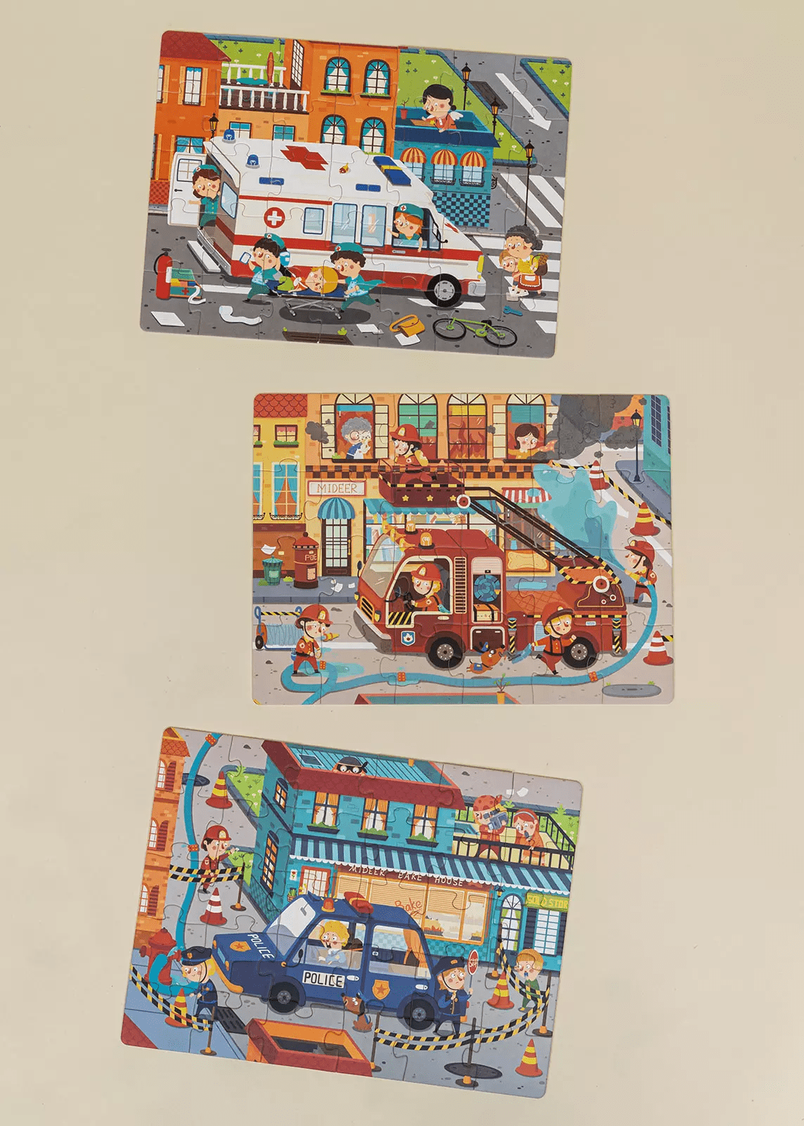 Coco Village Level Up Puzzles Level 3 - Everyday Heroes (3 puzzles) - Mastermind Toys___247209